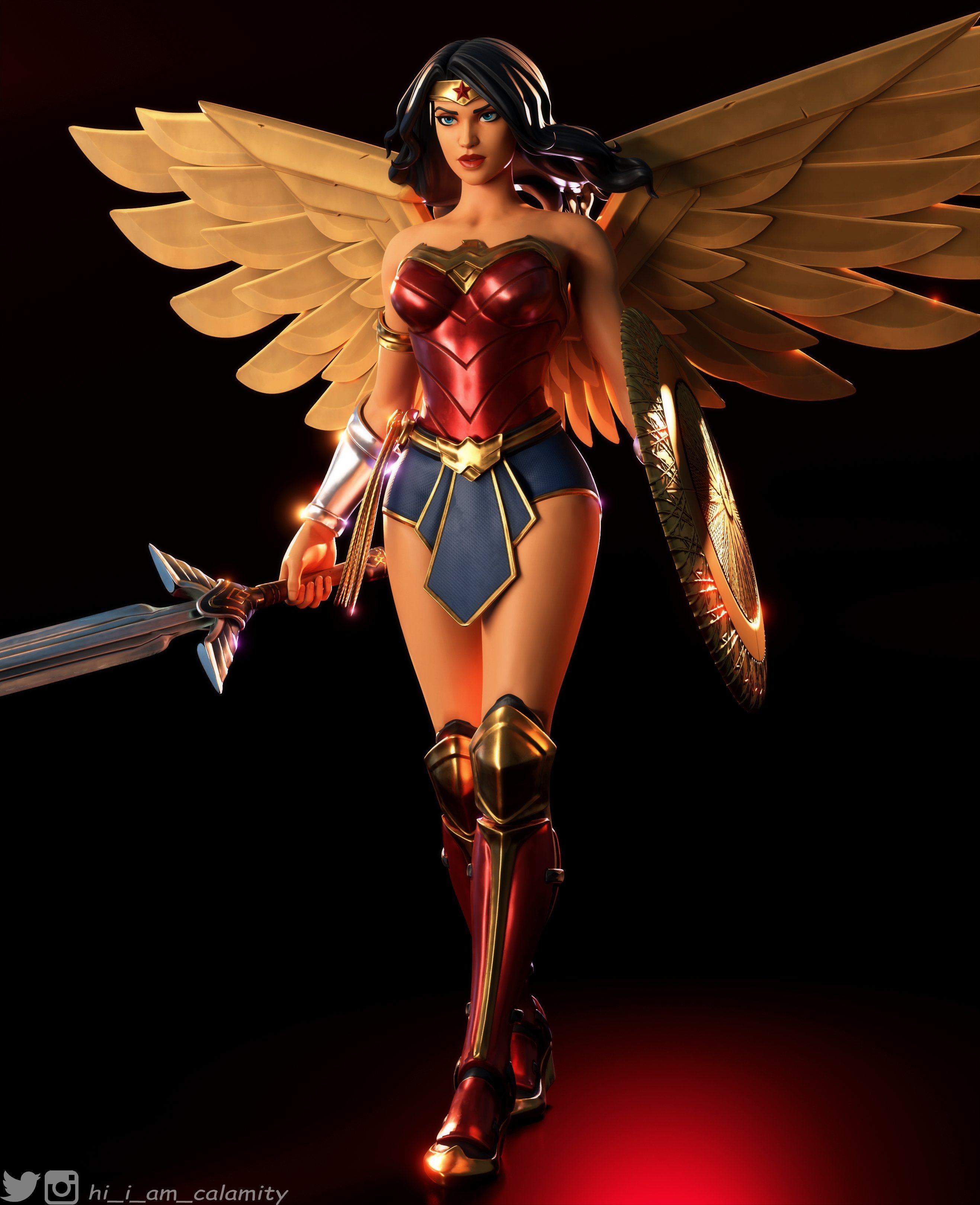 Wonder Woman Fortnite wallpaper