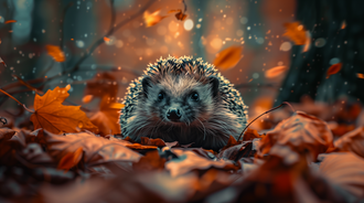 Hedgehog Autumn Magic by patrika