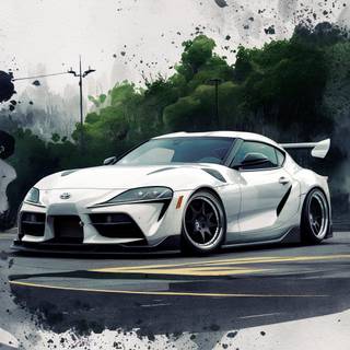 Caption: "Icon Reimagined: The legendary Supra returns with a roar."