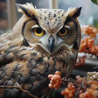 Great Horned Owl by CelestialCanvas