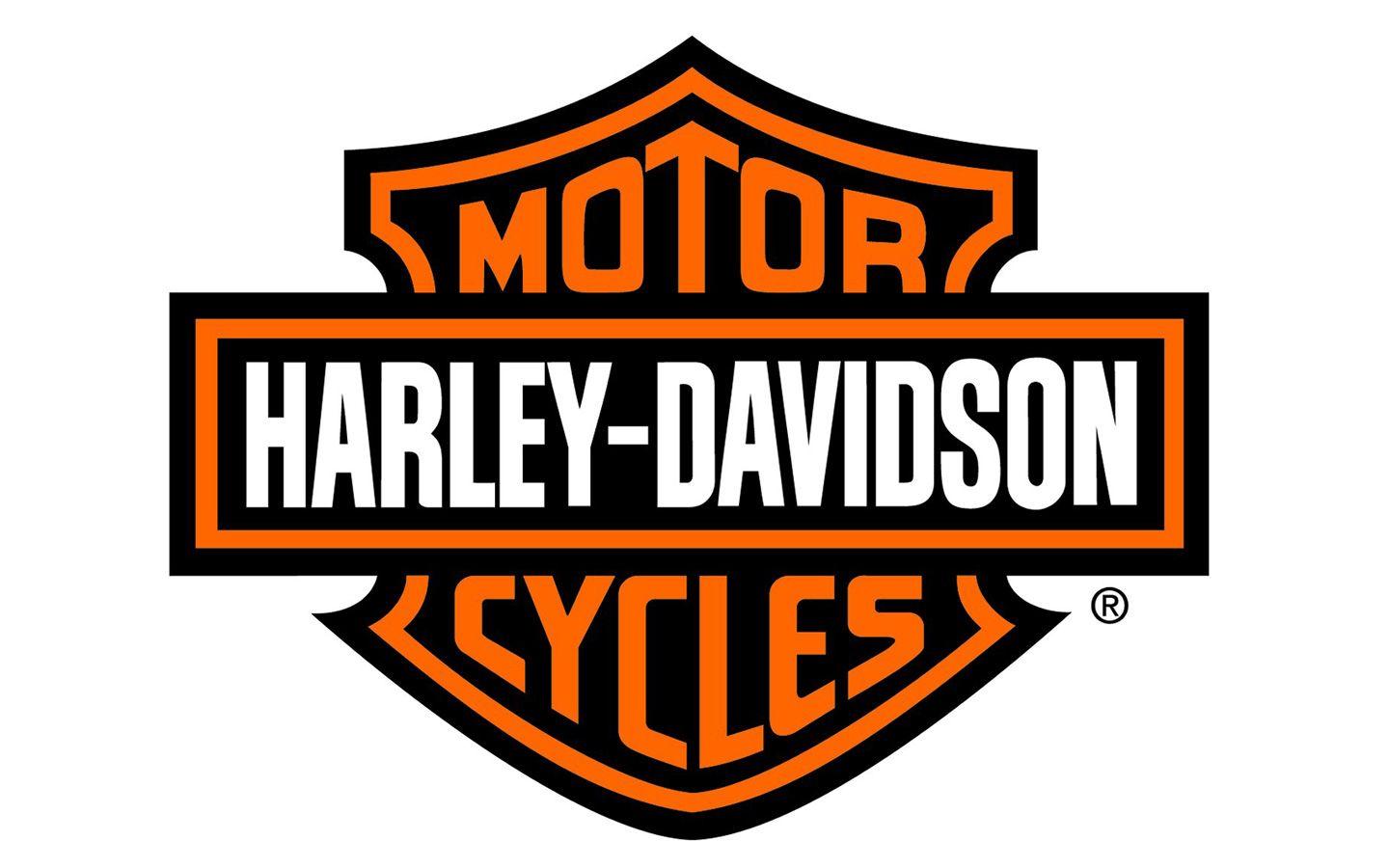 Harley Davidson Motorcycle Logo Orange Wallpap Wallpaper