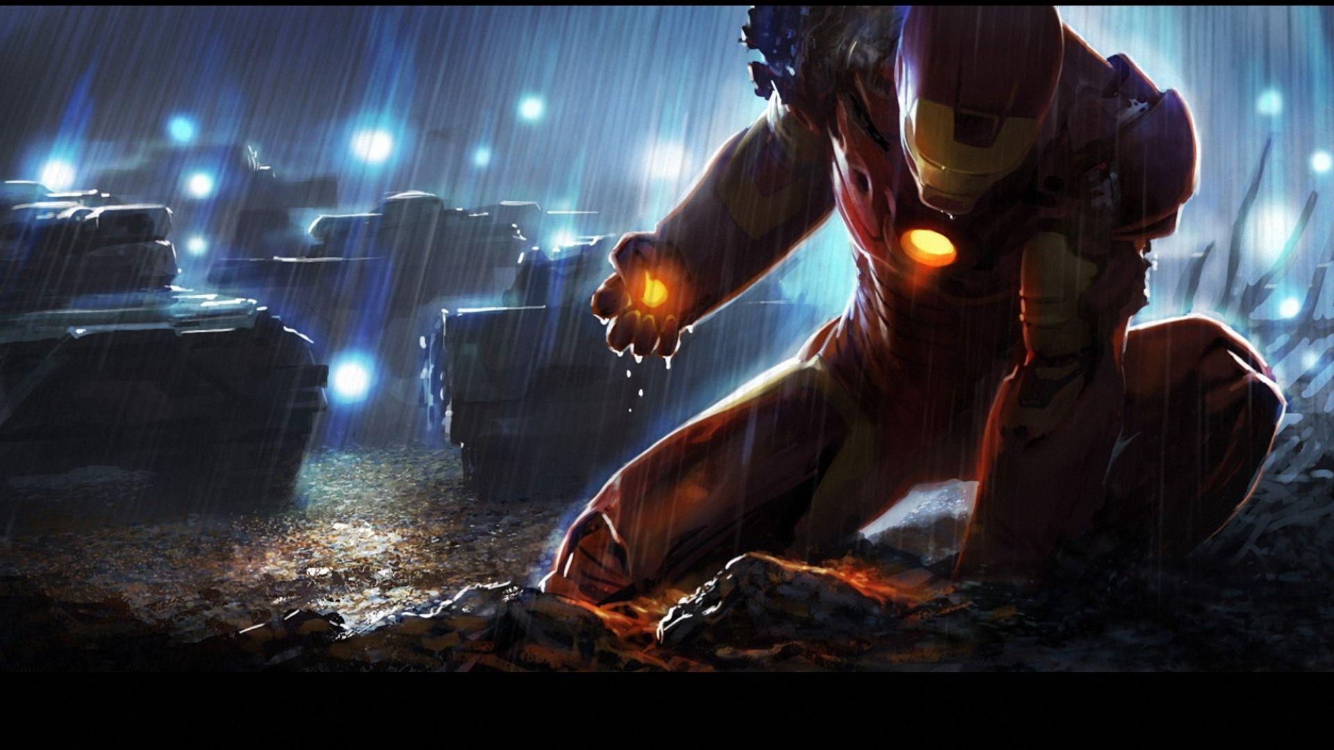 Iron Man Battle In Fire HD Wallpaper Wallpaper Collection
