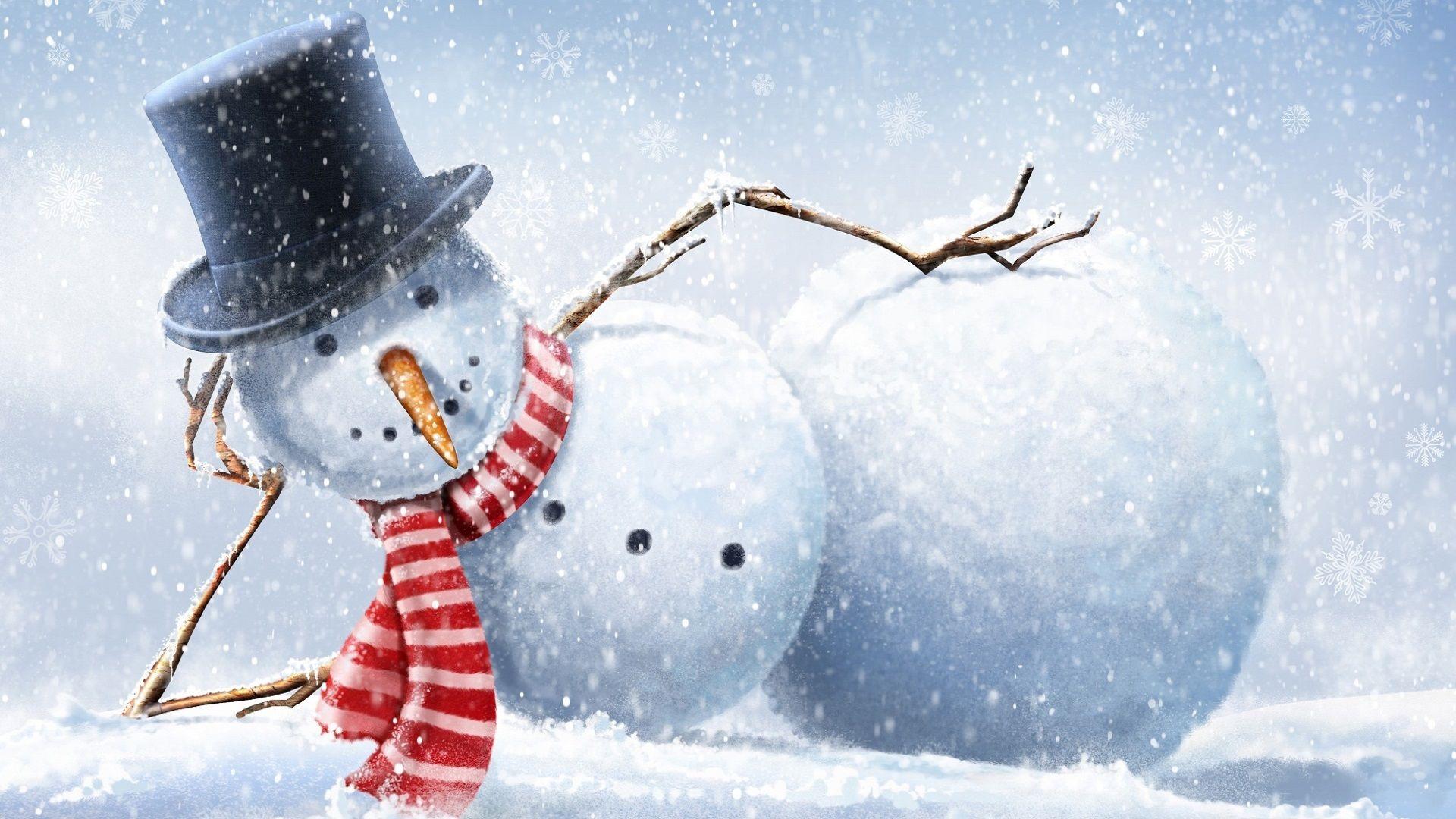 image For > Free Snowman Desktop Wallpaper