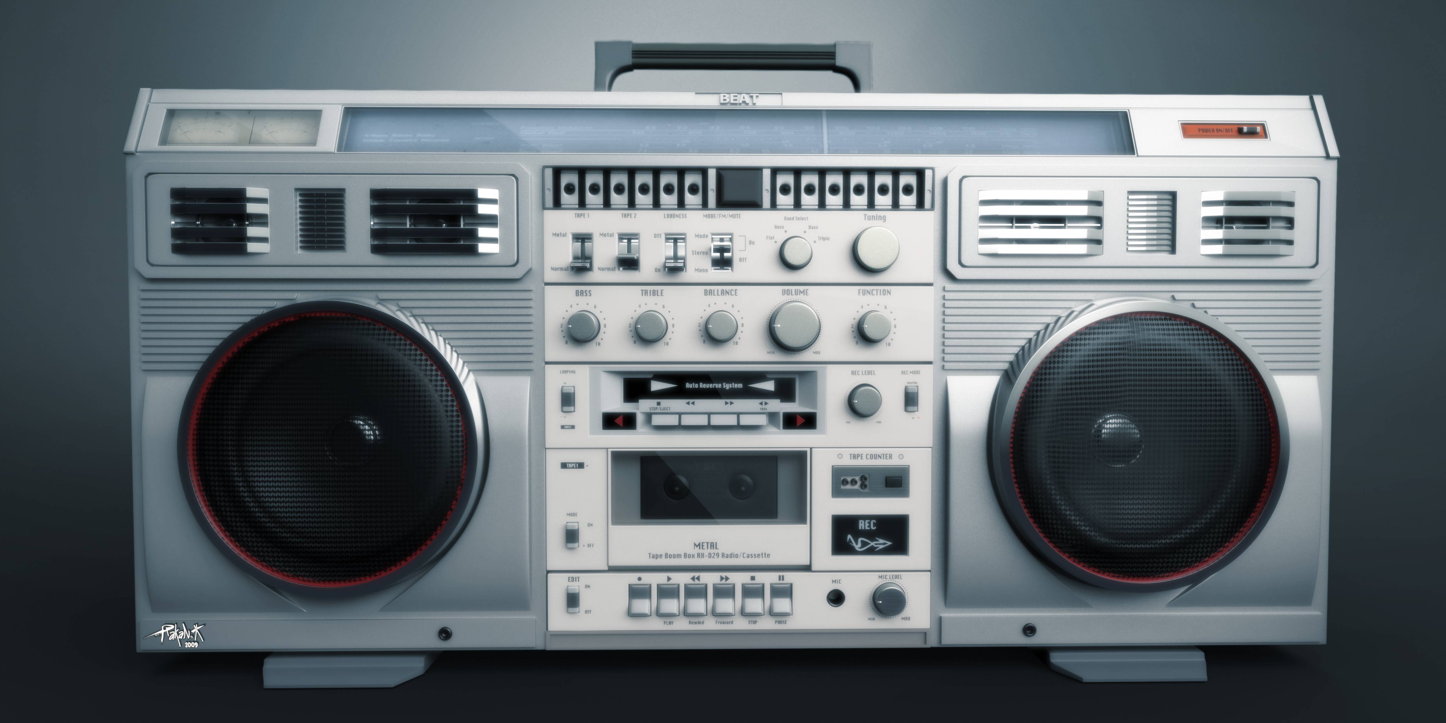 Boom Box render 3