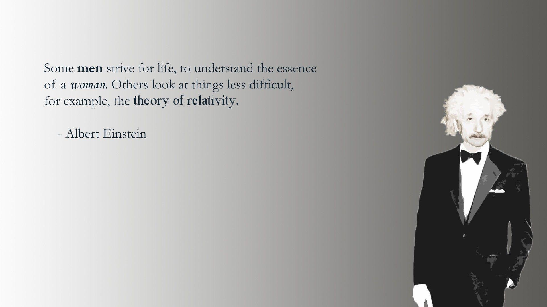 Albert Einstein on the Theory of Relativity Wallpaper #