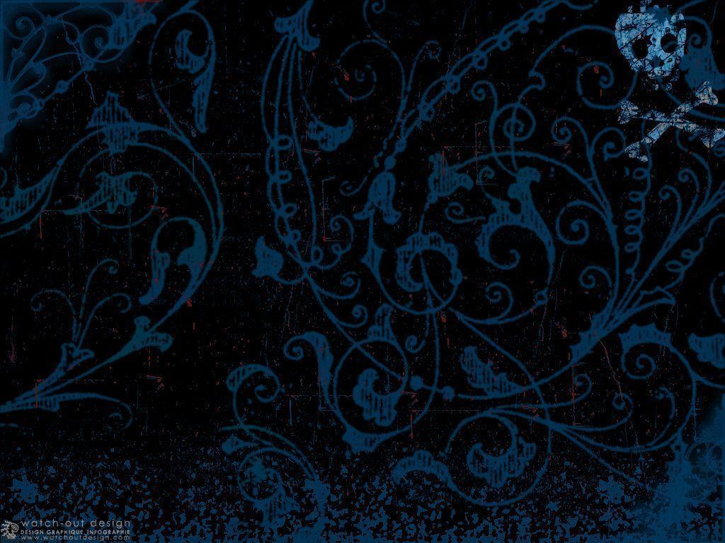 Swirls Blue Picture and Wallpaper Items