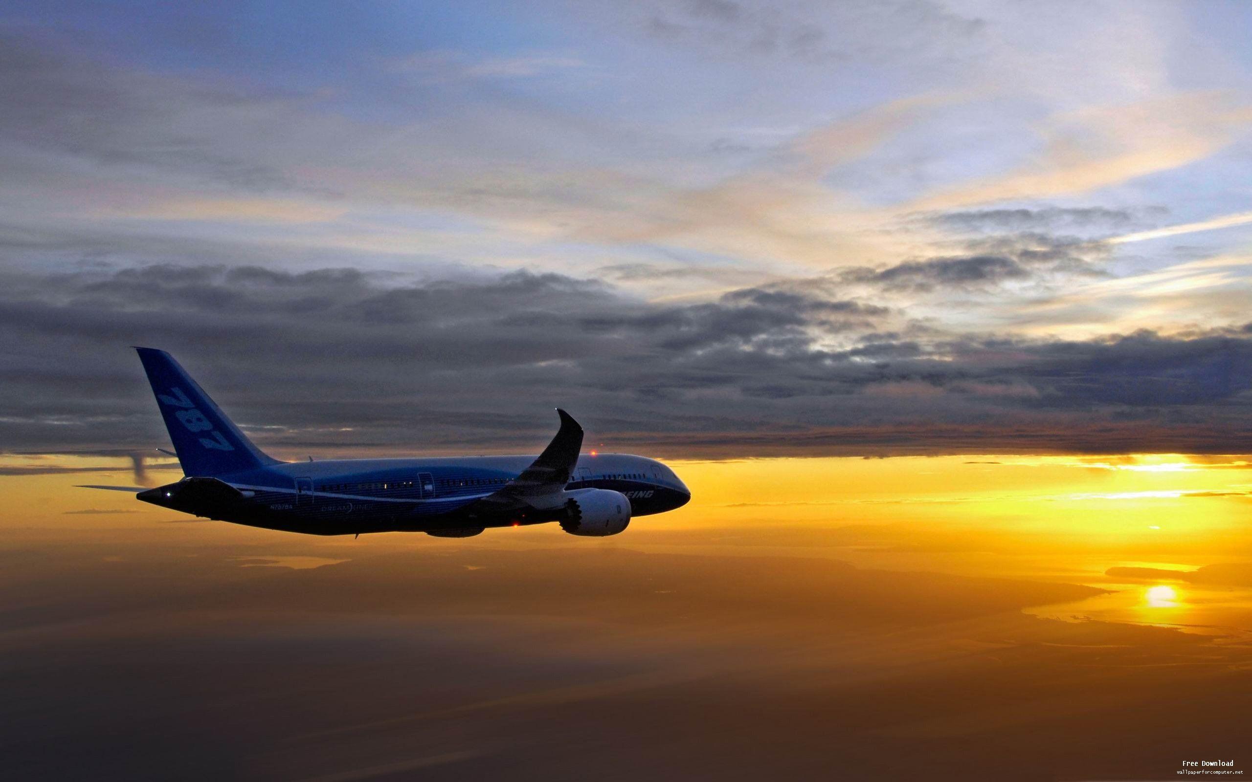 Boeing 787 Aerial Airplane Wallpaper View