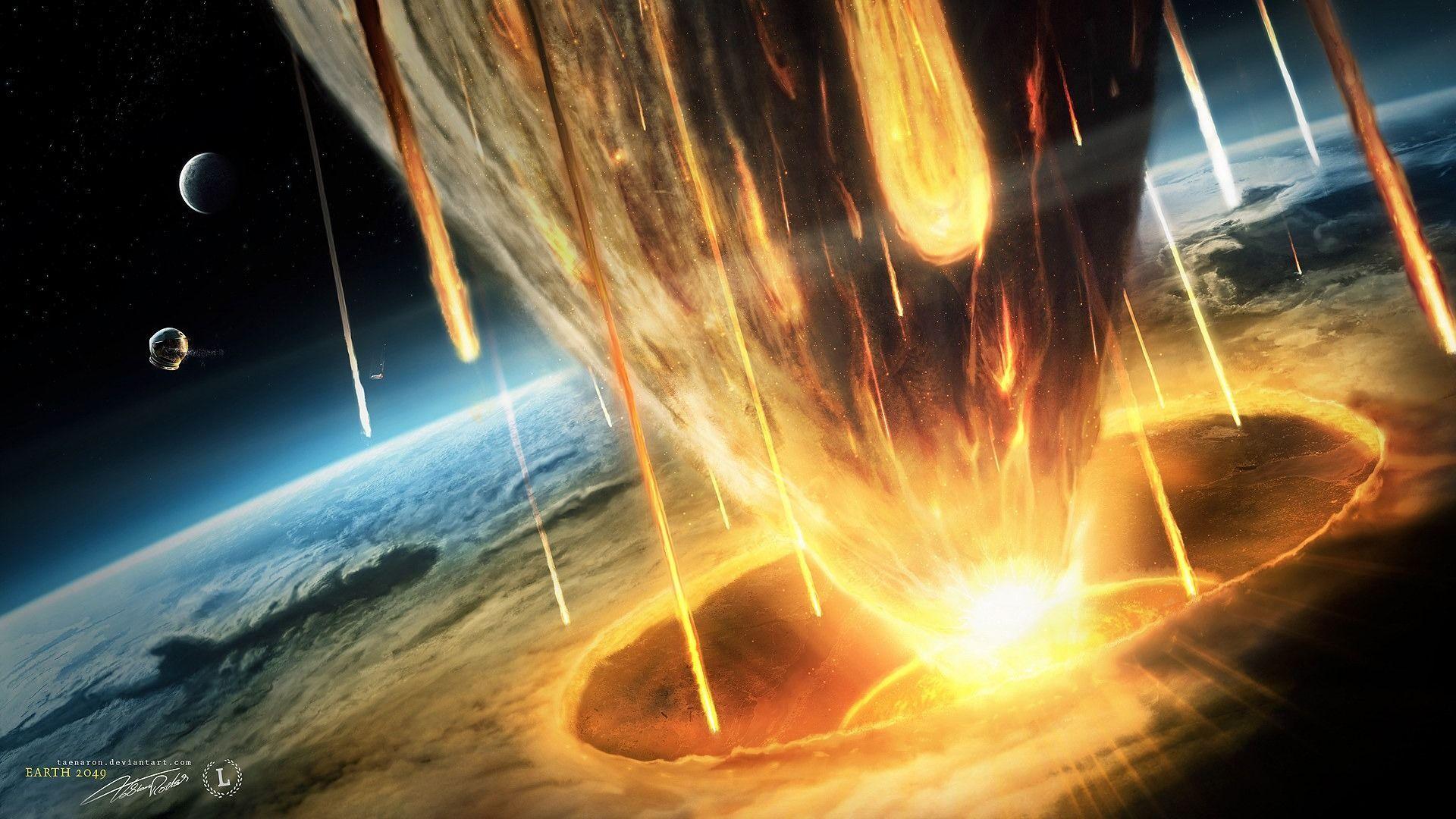 HD Space Art Asteroid Armageddon The End Of The Earth