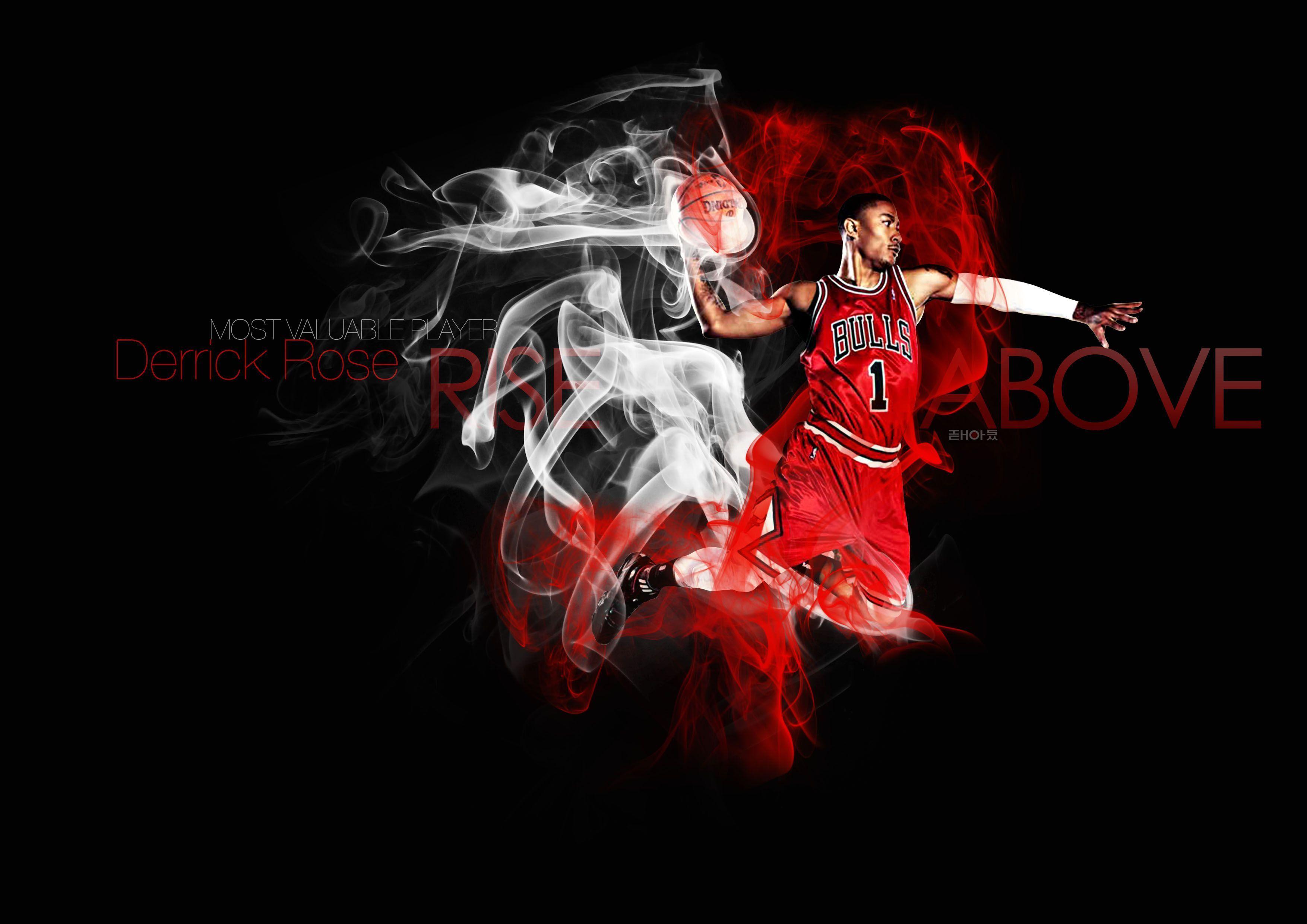 image For > Chicago Bulls Derrick Rose Wallpaper Dunk