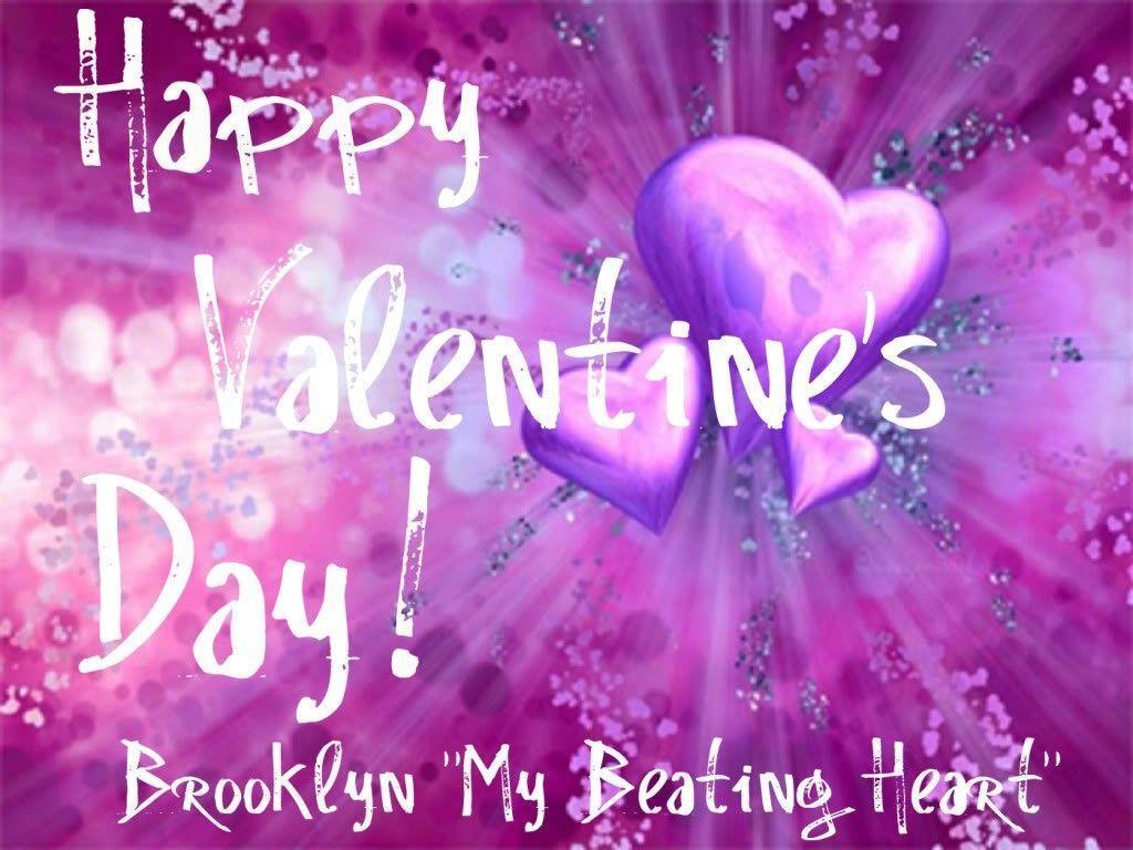 Happy Valentines Day Purple Wallpaper Wallpaper computer