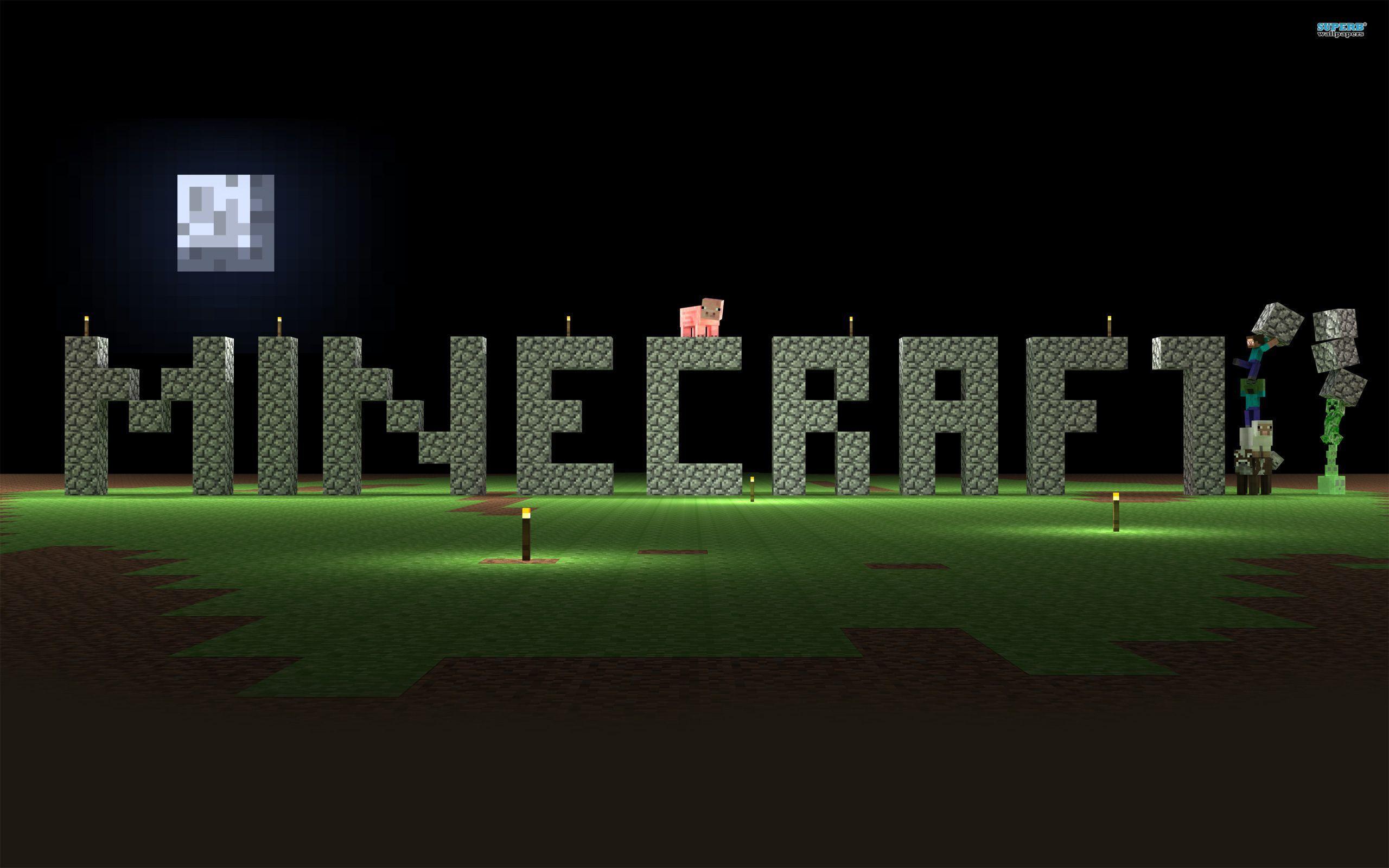 Wallpaper For > Awesome Minecraft Background For Desktop