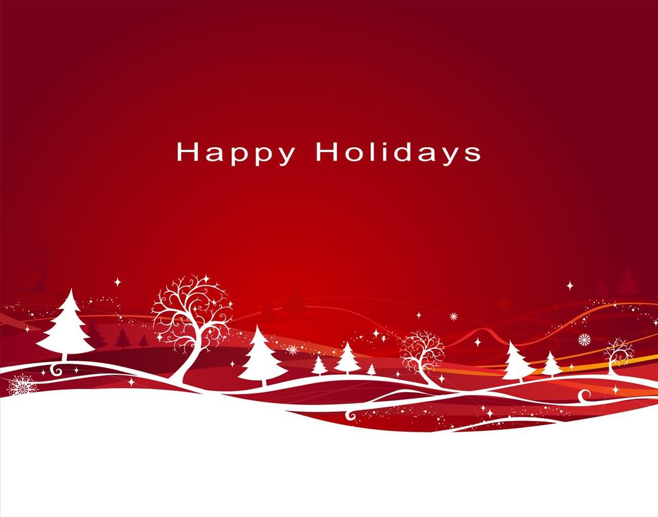 Happy Holidays Wallpaper Graphic