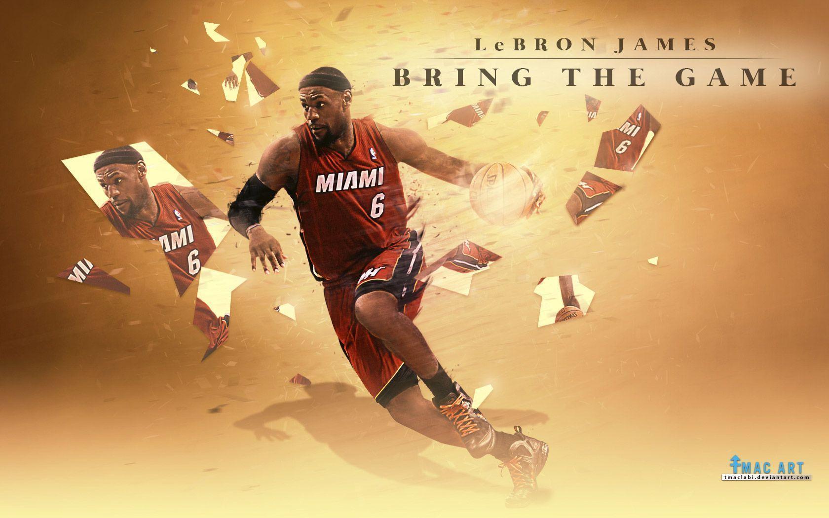 LeBron James Miami Heat 2014 1680x1050 Wallpaper