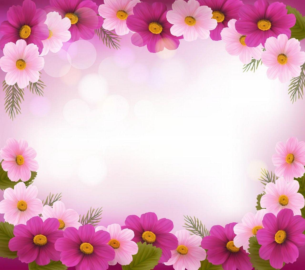 Flower Background, Frame 08 Vector EPS Free Download, Logo, Icon