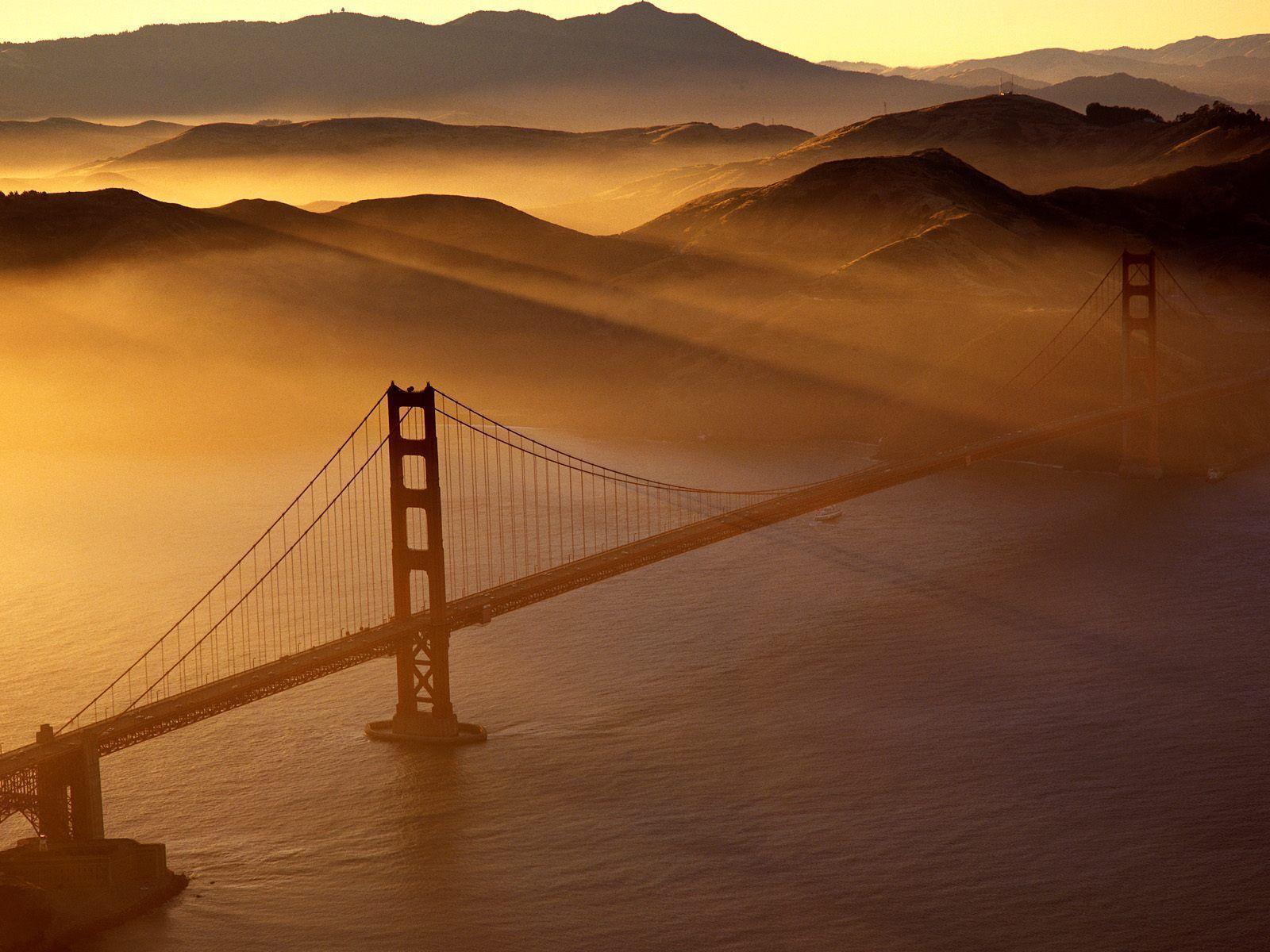 Golden Gate Bridge Marin Headlands San Francisco California
