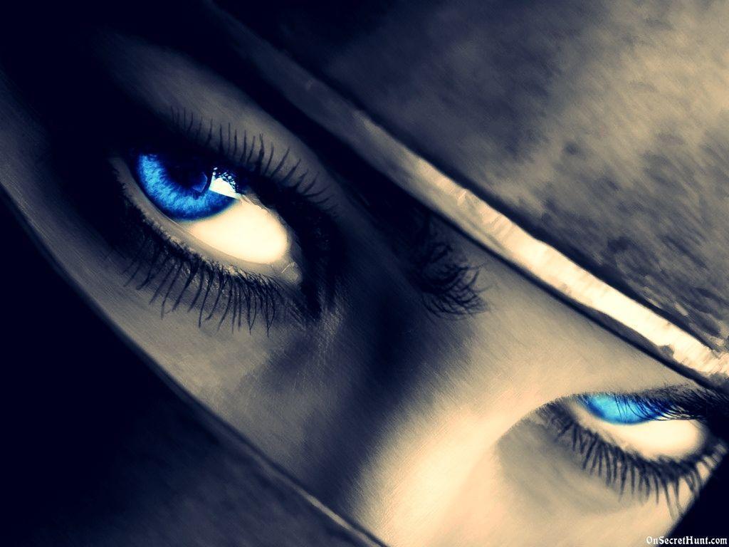 Pretty Blue Eyes Wallpaper. On Secret Hunt