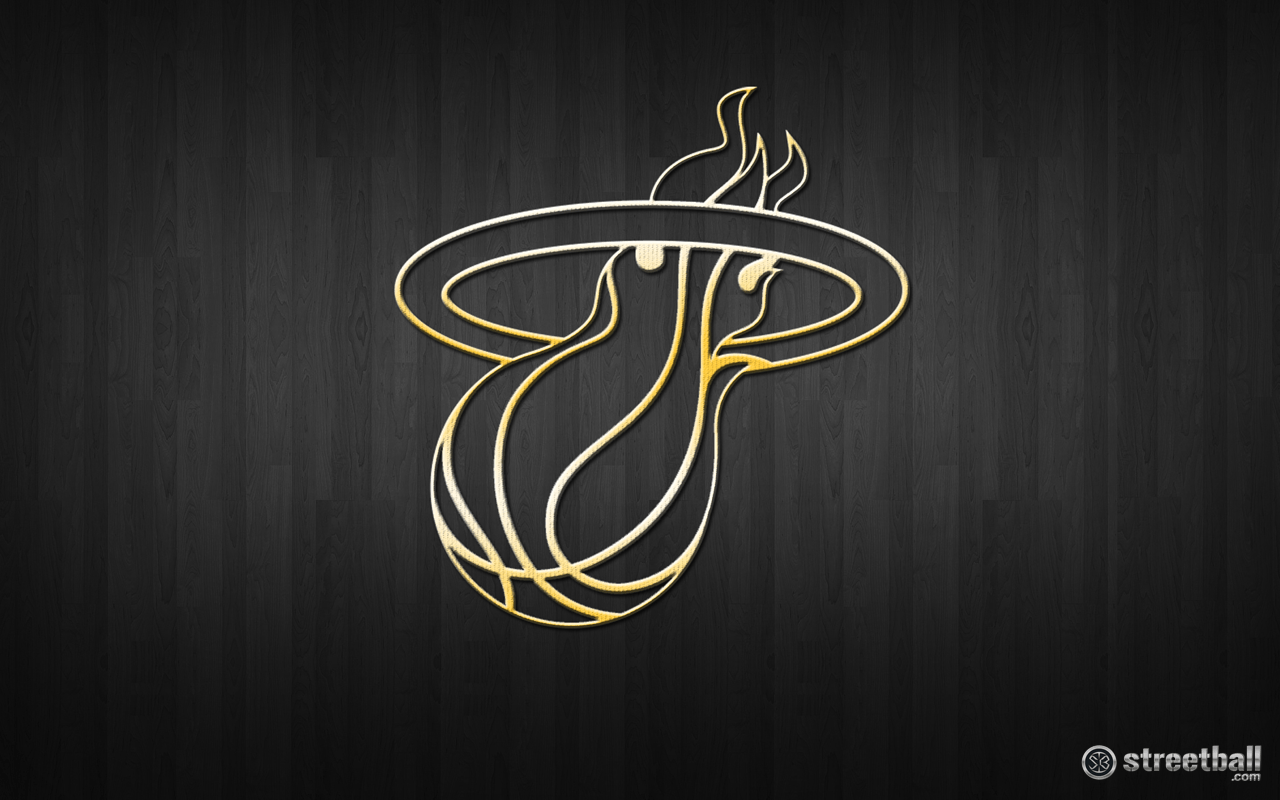 NBA Miami Heat Basketball Logo Wallpaper