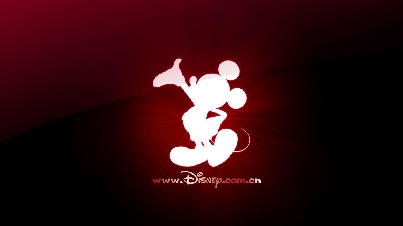 Mickey Mouse Head Wallpaper Red Background