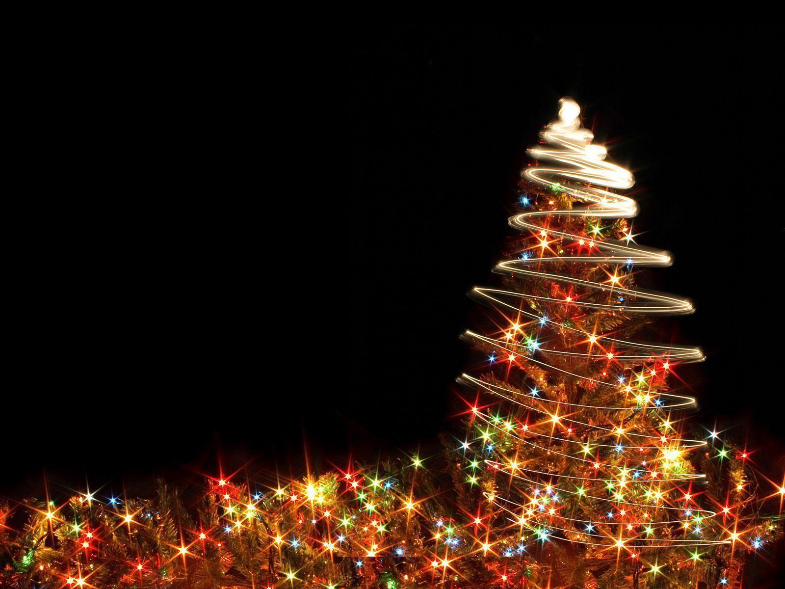 Xmas Stuff For > Christmas Tree Lights Wallpaper White