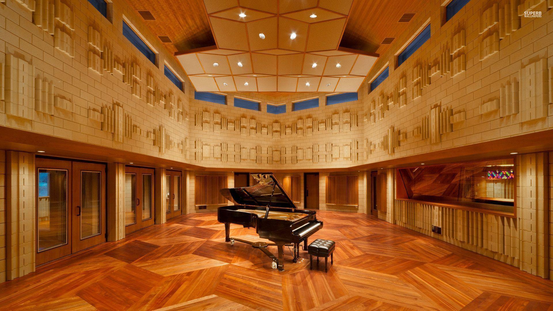 Piano in the Manifold Recording studio wallpaper
