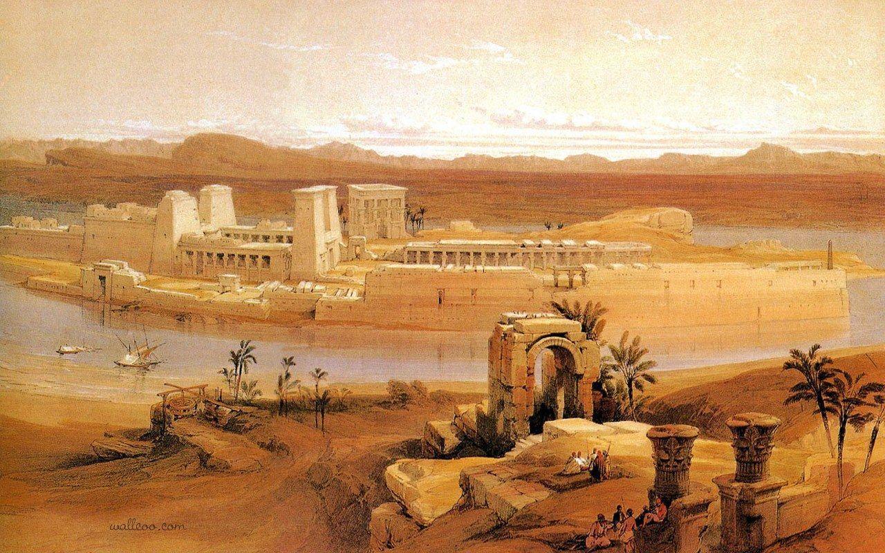 David Roberts Paintings of The Ancient Egyptian civilization