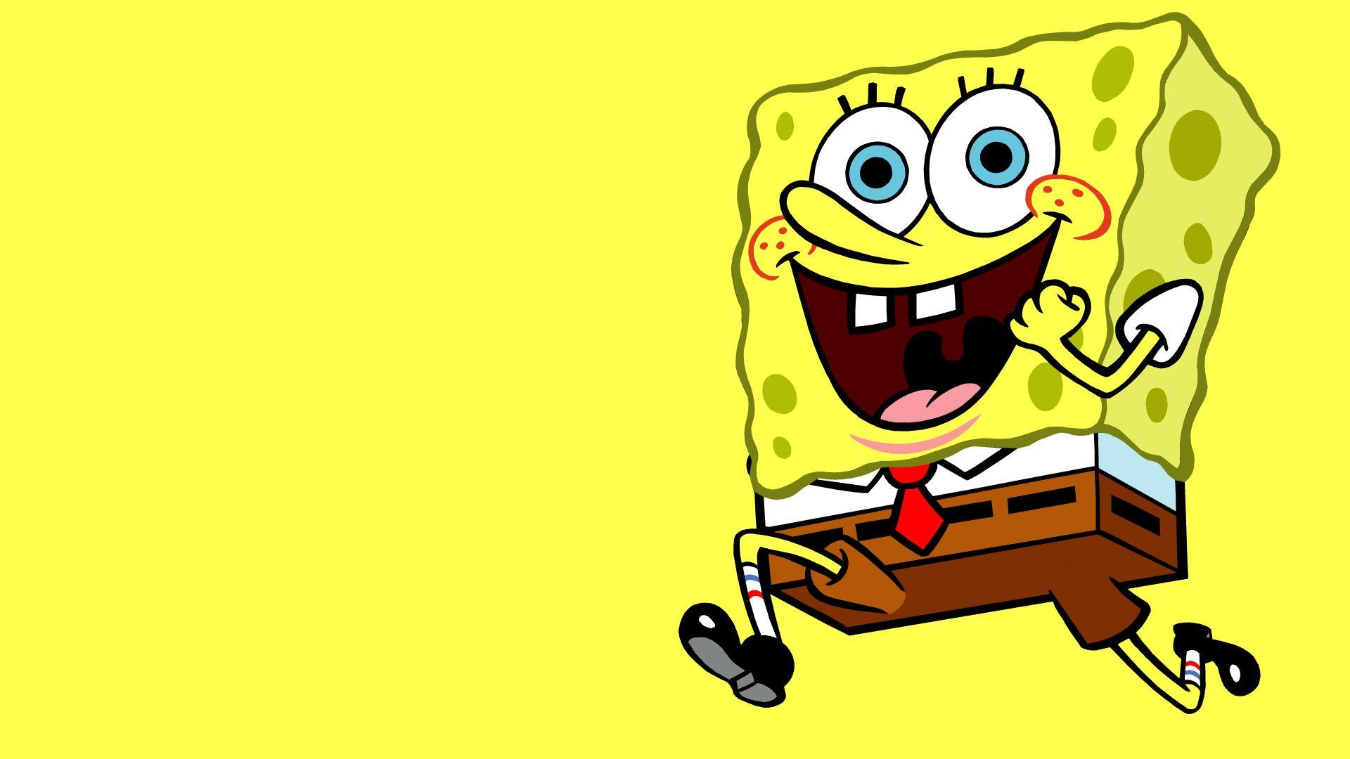 Spongebob Squarepants Happy Face 1080p Wallpaper