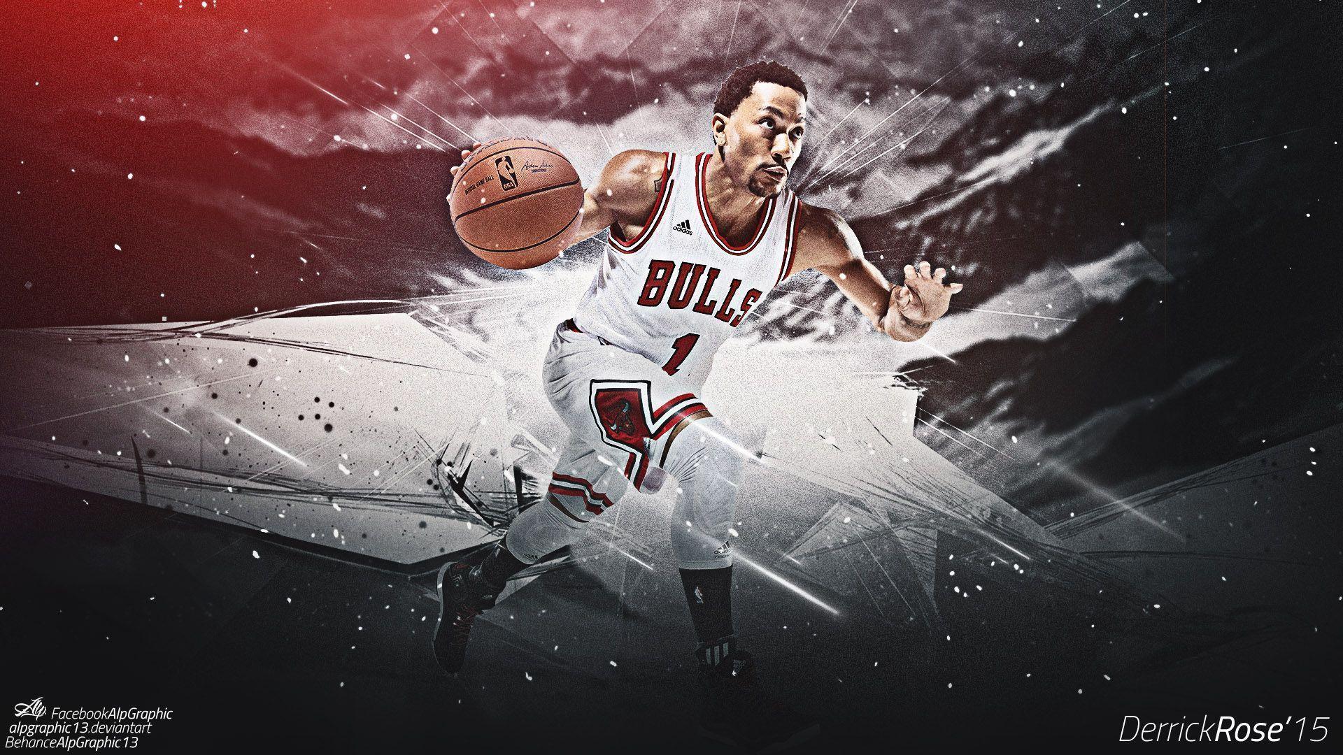 Derrick Rose Chicago Bulls 2015 Wallpaper Wide or HD. Male