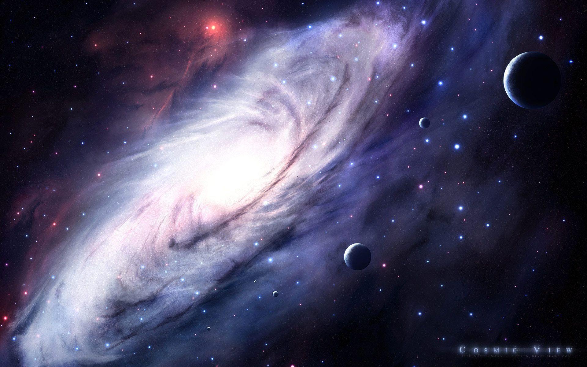 Spiral Galaxy Outer Space Wallpaper
