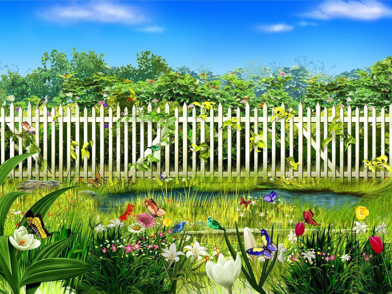 AmazingPict.com. Flower Garden Background