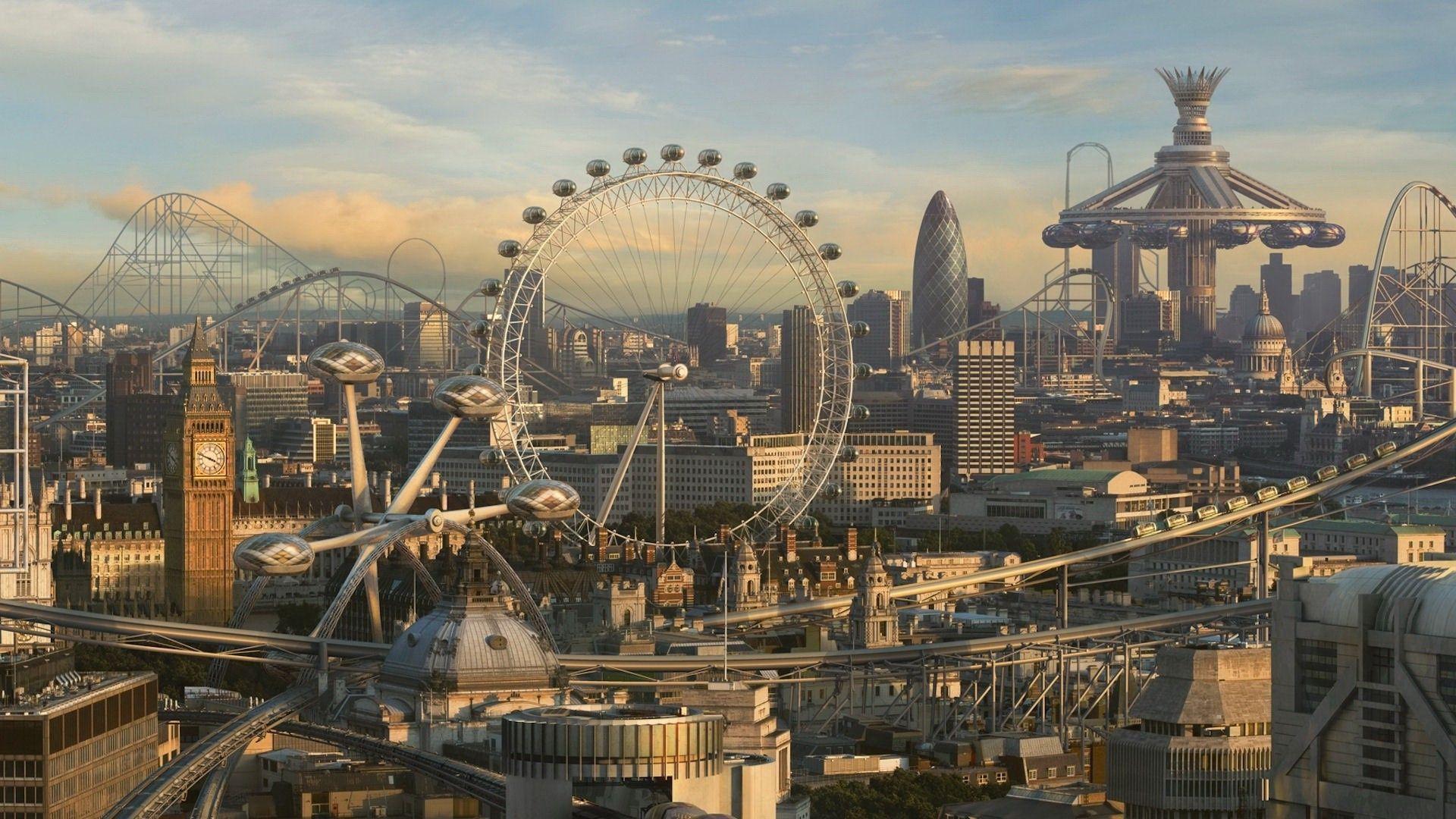 Future City Widescreen Wallpaper HD