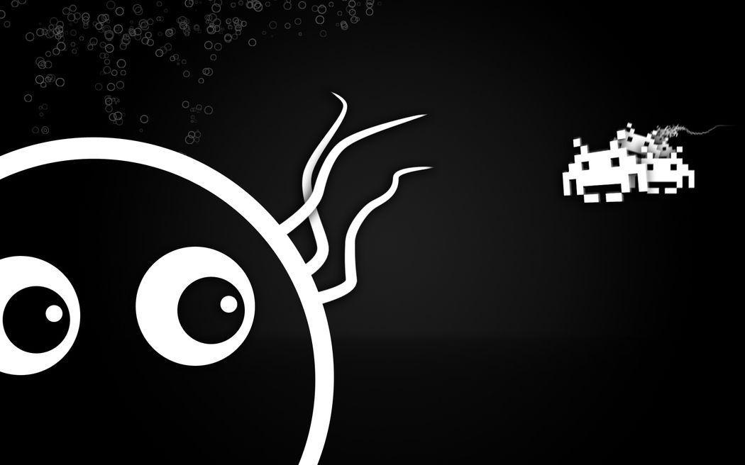Wallpaper invaders and some blob