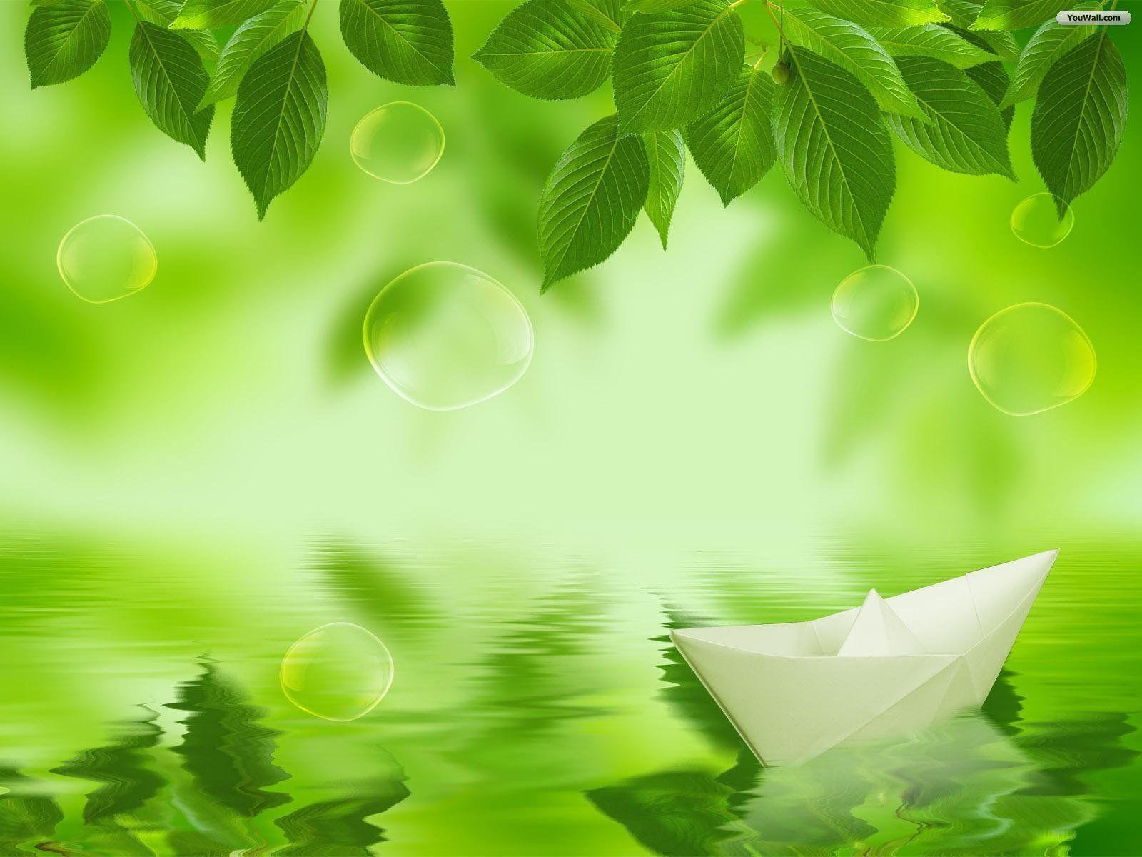 Green Leaf Wallpaper