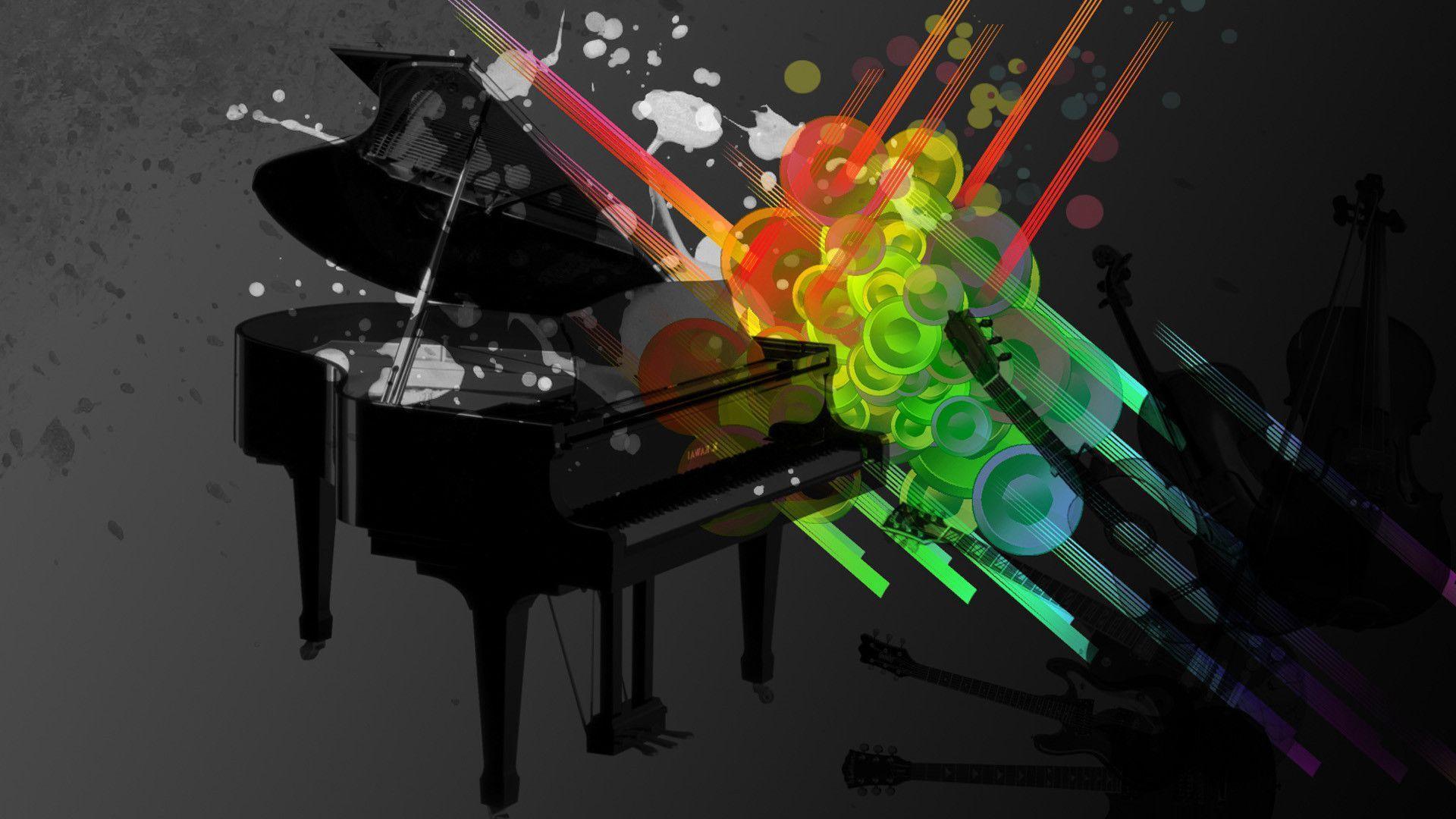 Colorful Piano Wallpaper HD Image 3 HD Wallpaper. lzamgs