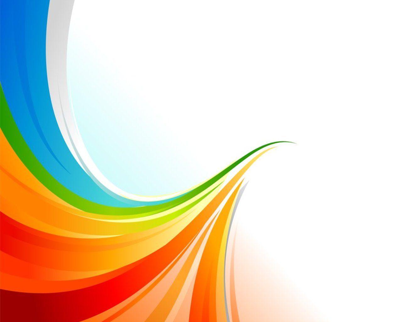 Wallpaper For > Abstract Rainbow White Background