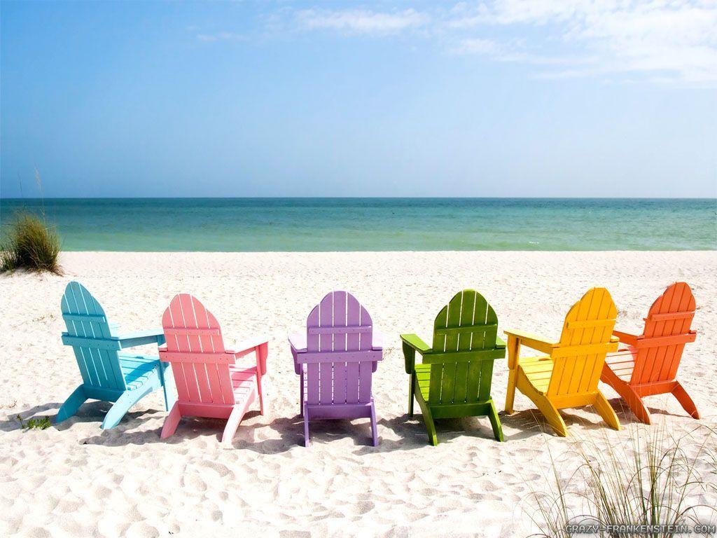 Summer Beach Chair Wallpaper and Background