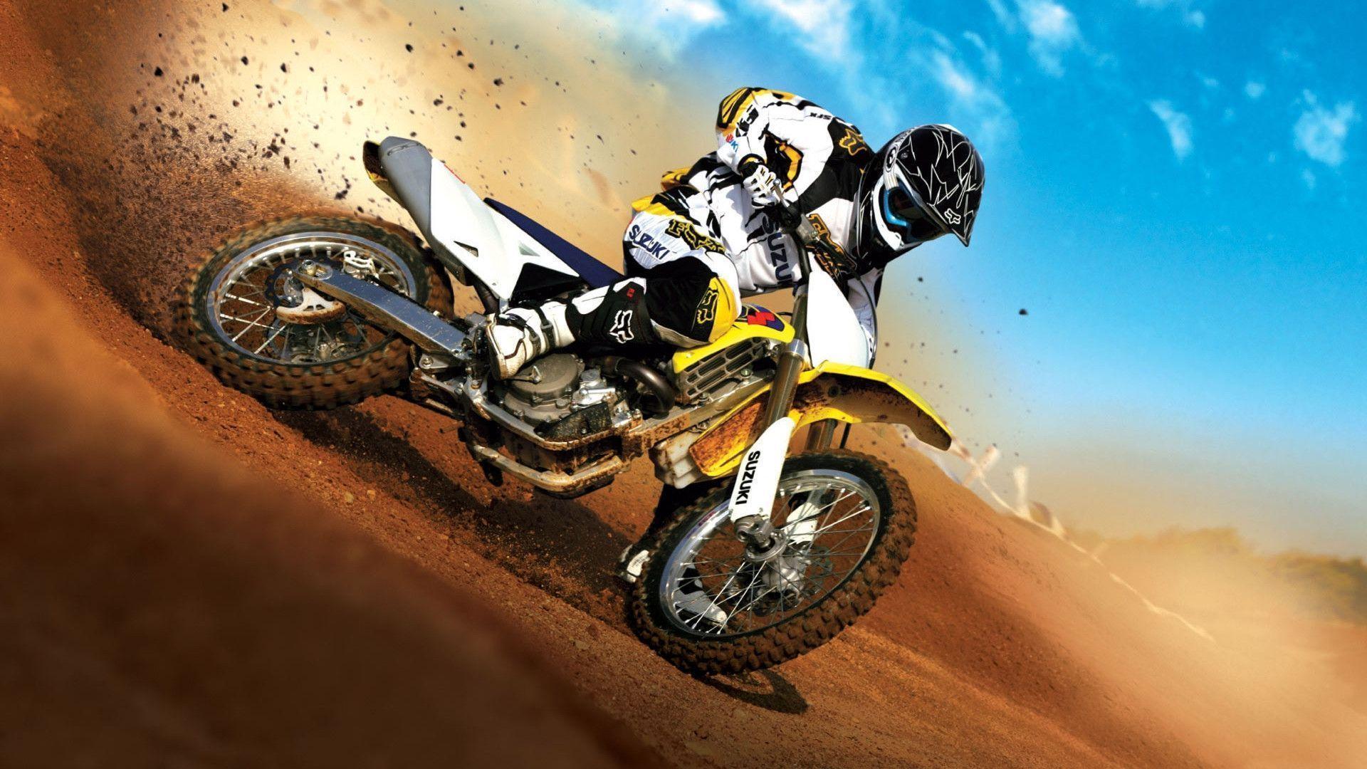 Yellow Motorcycle Action, iPhone Wallpaper, Facebook Cover