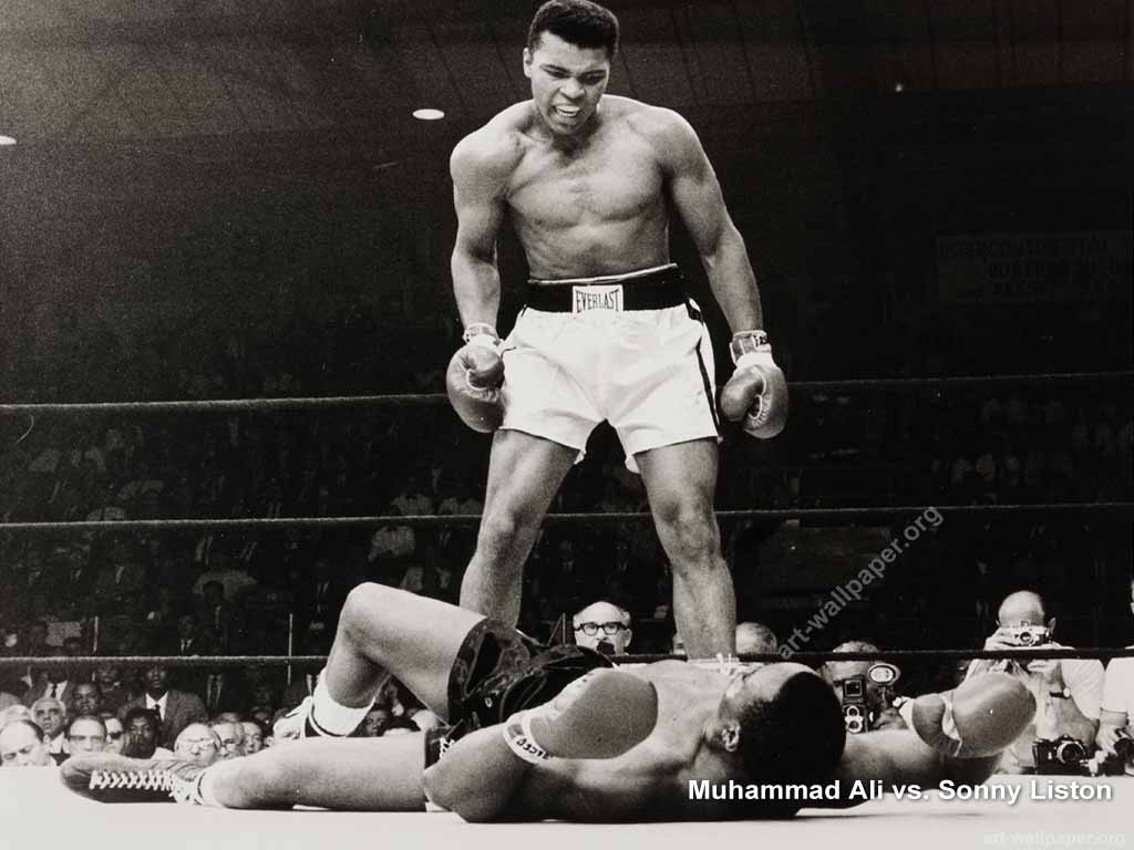Muhammad Ali Wallpaper, Muhammad Ali Vs Sonny Liston Poster