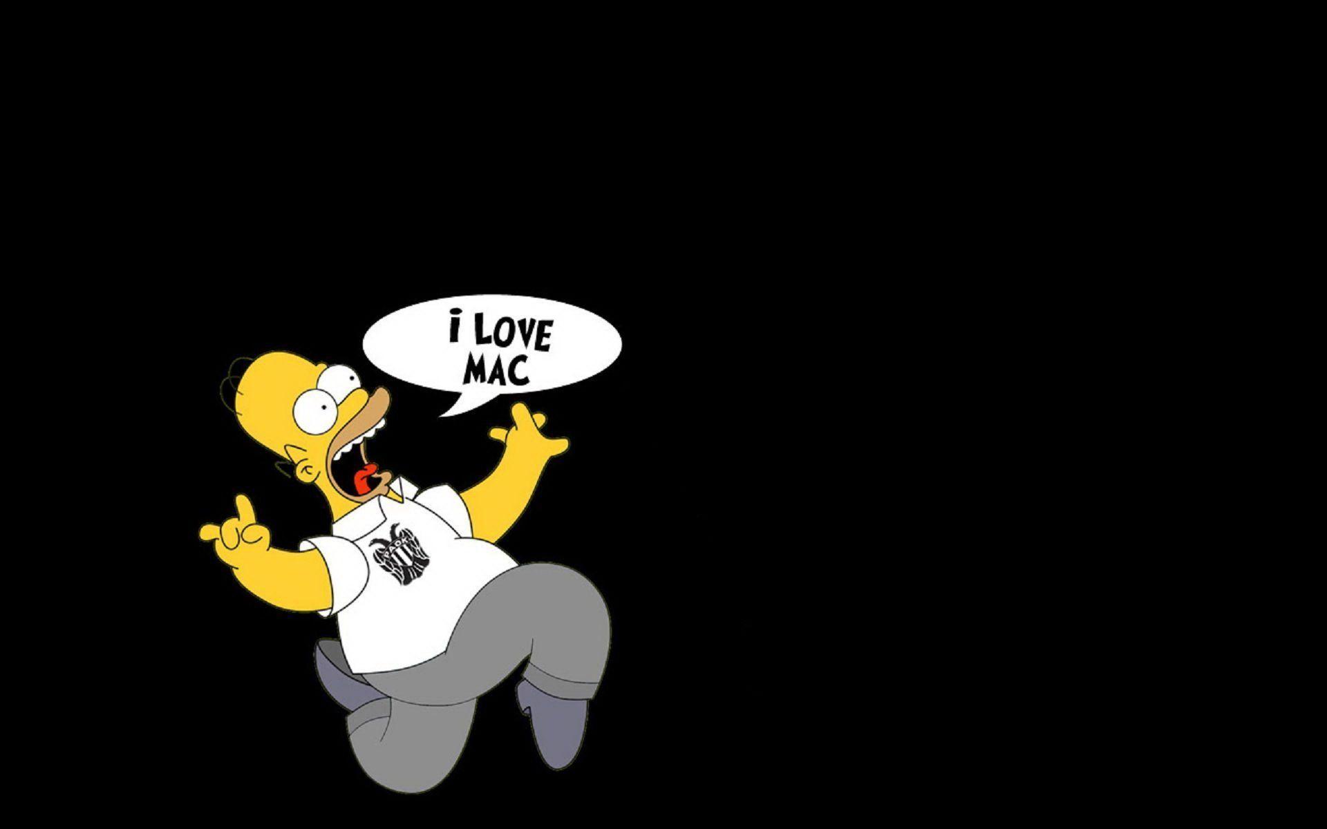 Homer Simpson, Love, Apple, Mac. pl