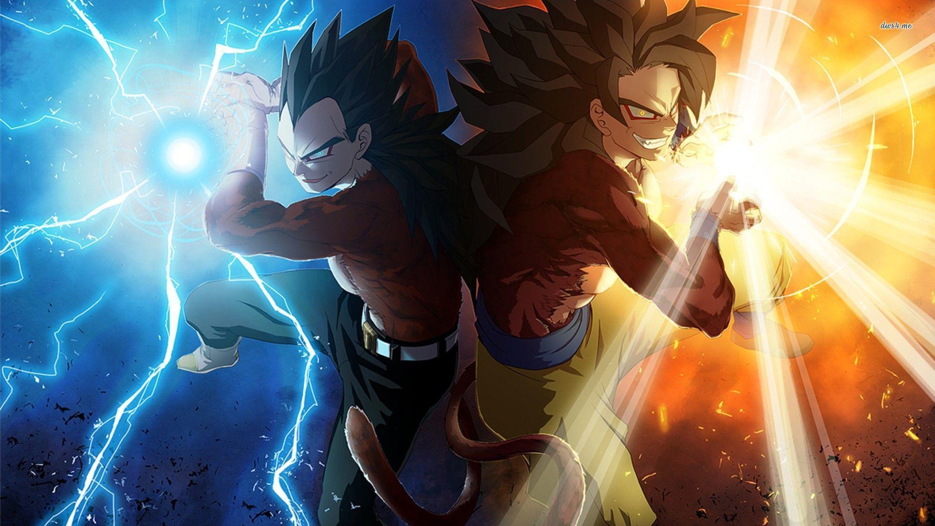 Vegeta and Son Goku Ball GT wallpaper wallpaper - #
