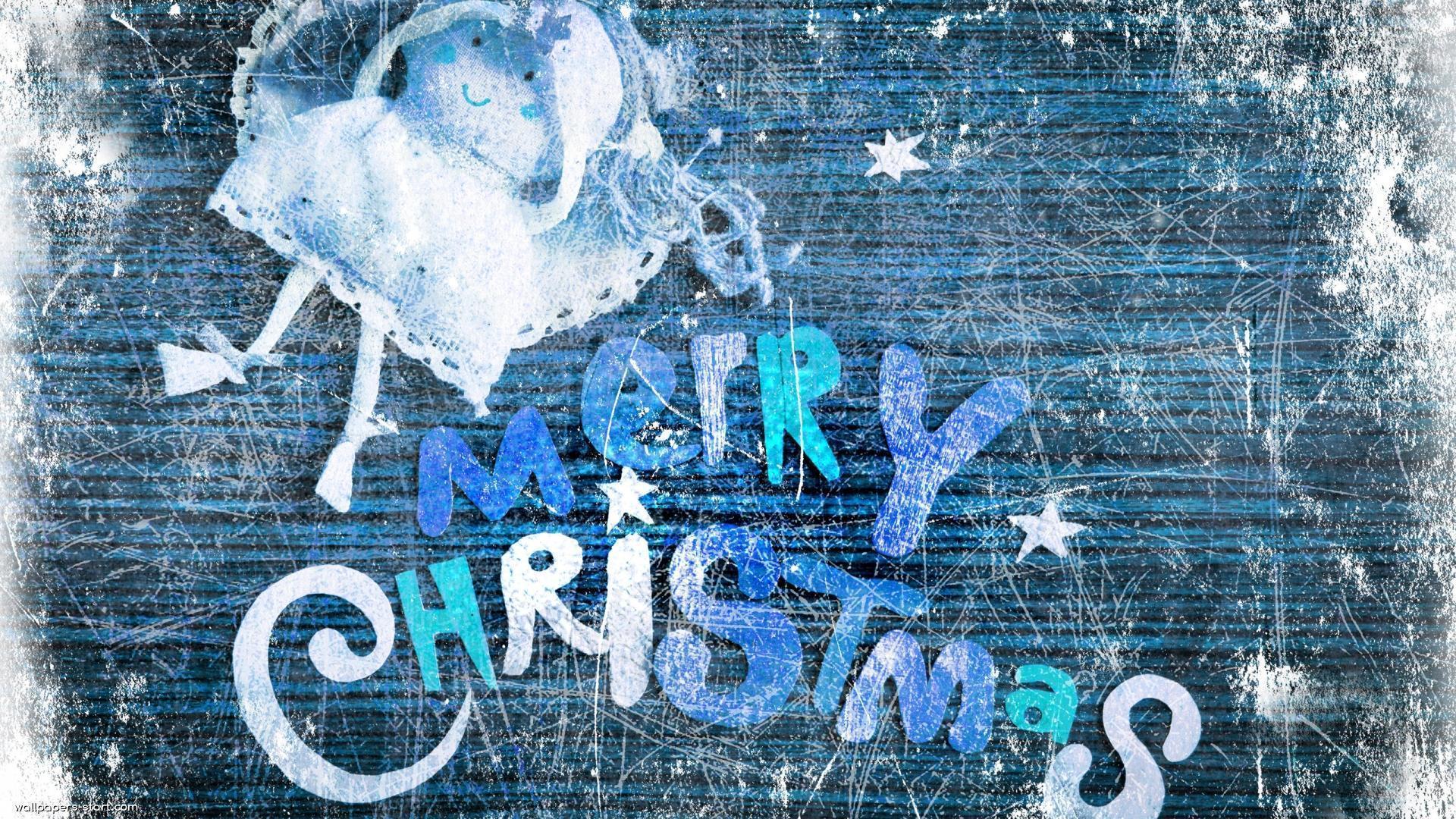 Merry Christmas Blue And White Wallpaper Pc Wallpaper