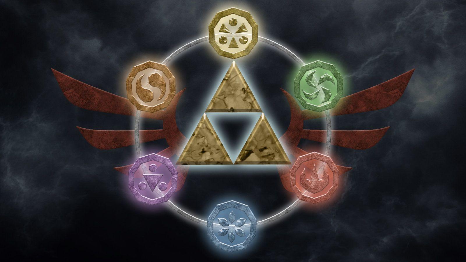 Wallpaper For > Legend Of Zelda Ocarina Of Time Triforce Wallpaper