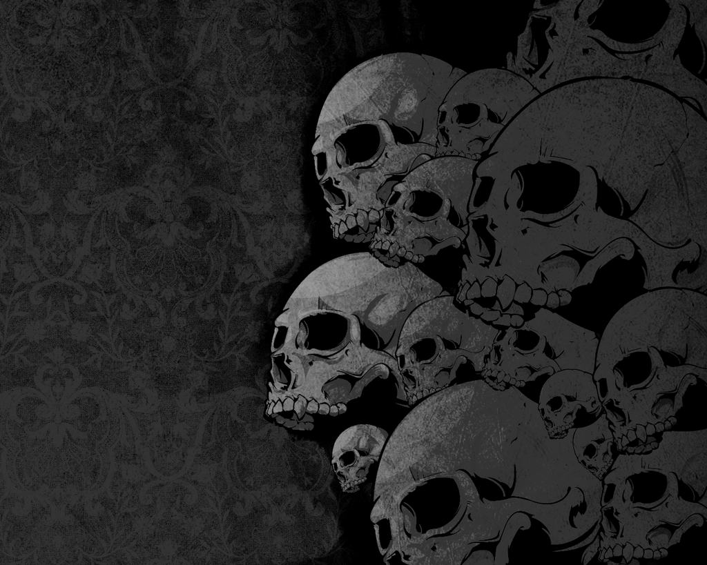 Wallpaper For > Purple And Black Skull Background