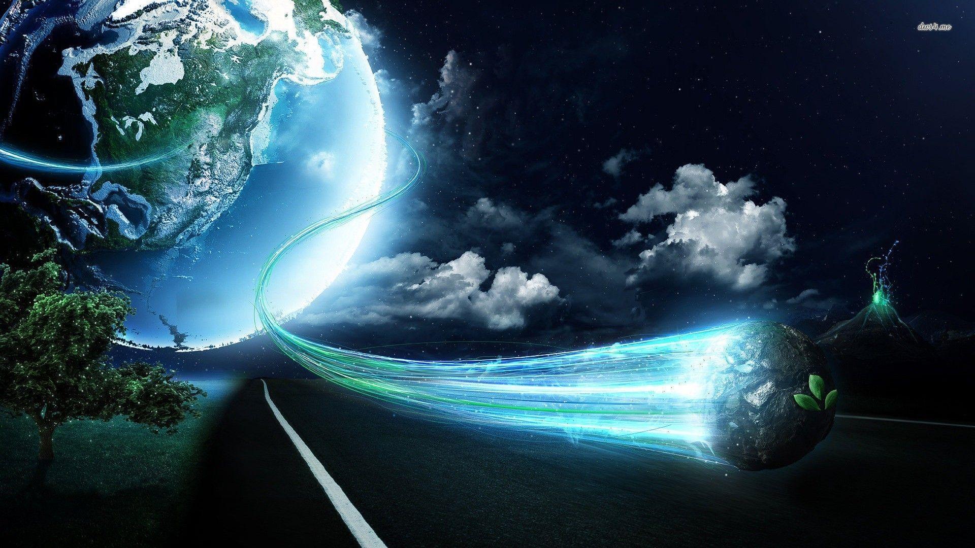 Speeding planet wallpaper wallpaper - #