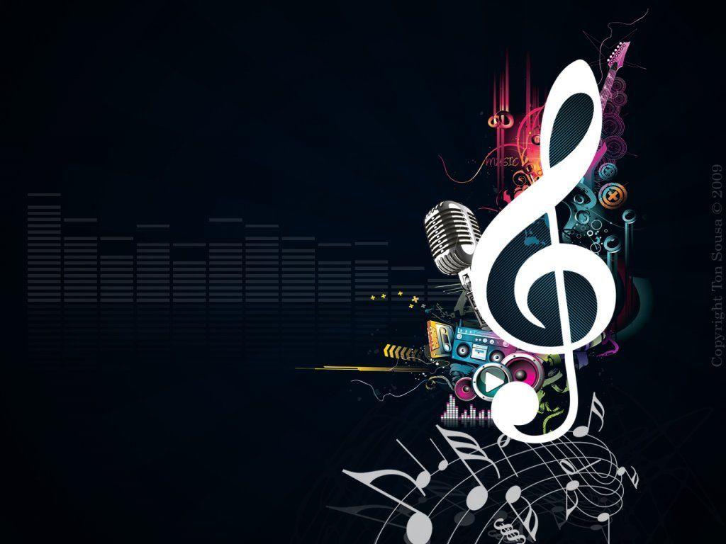 Wallpaper For > Cool Music Note Wallpaper