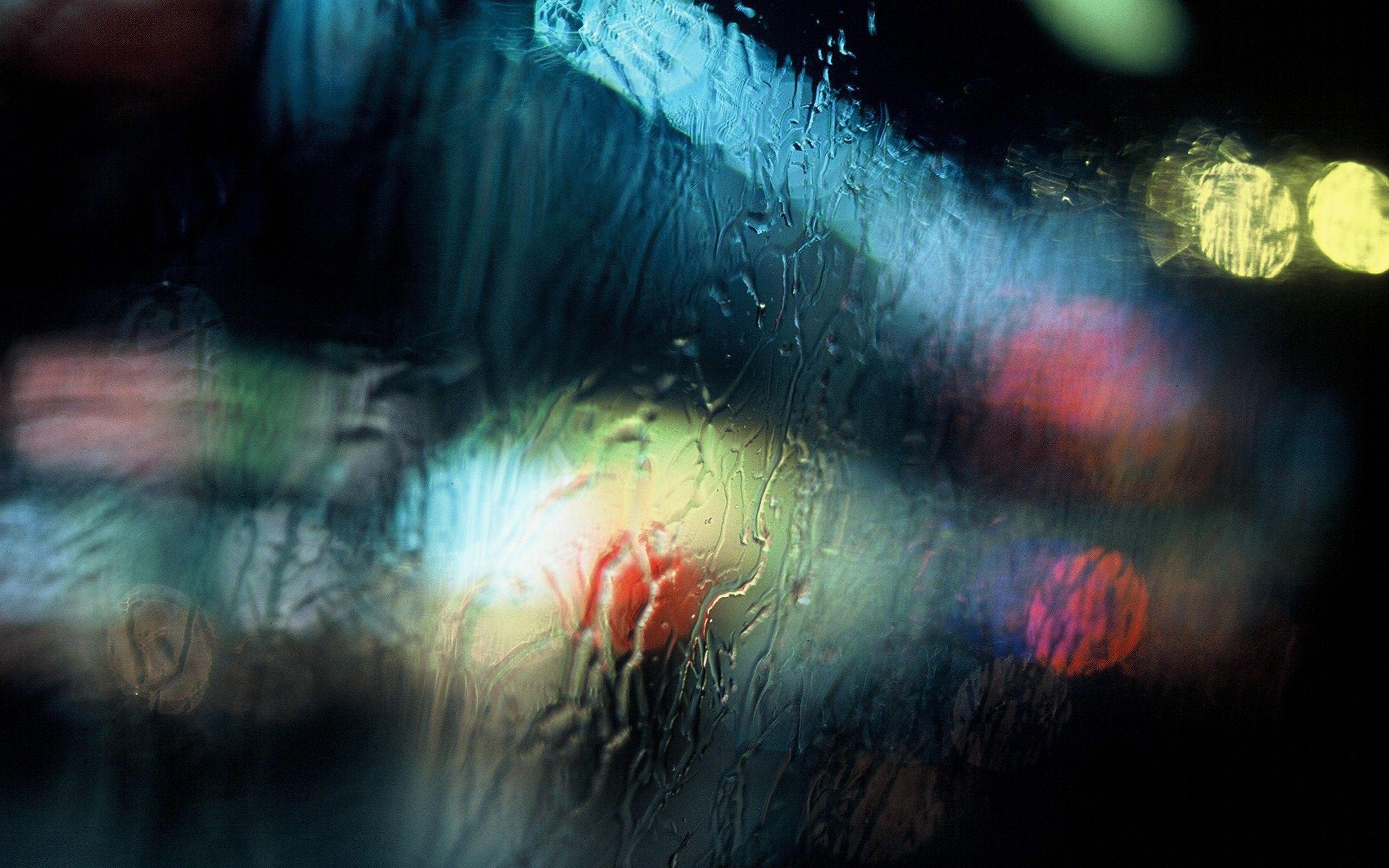 Rainy window wallpaper