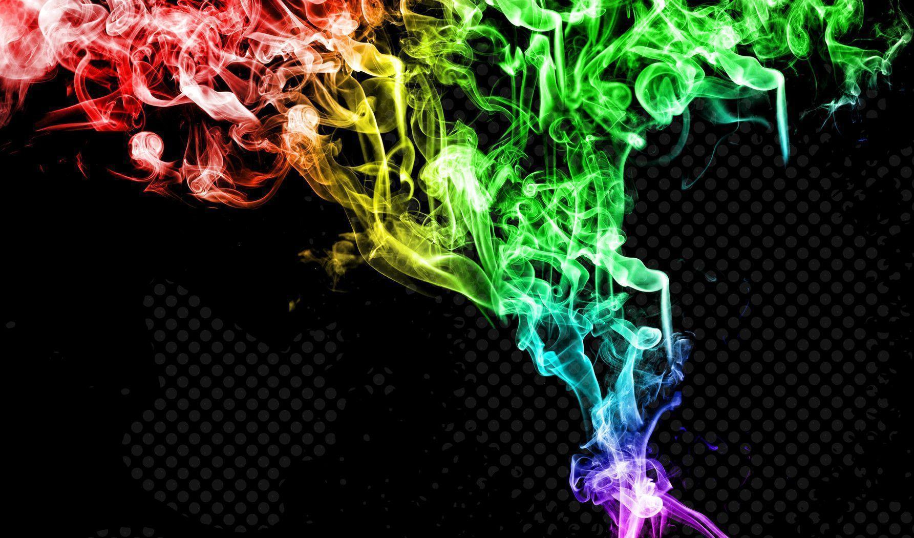Wallpaper For > Cool Colorful Smoke Background
