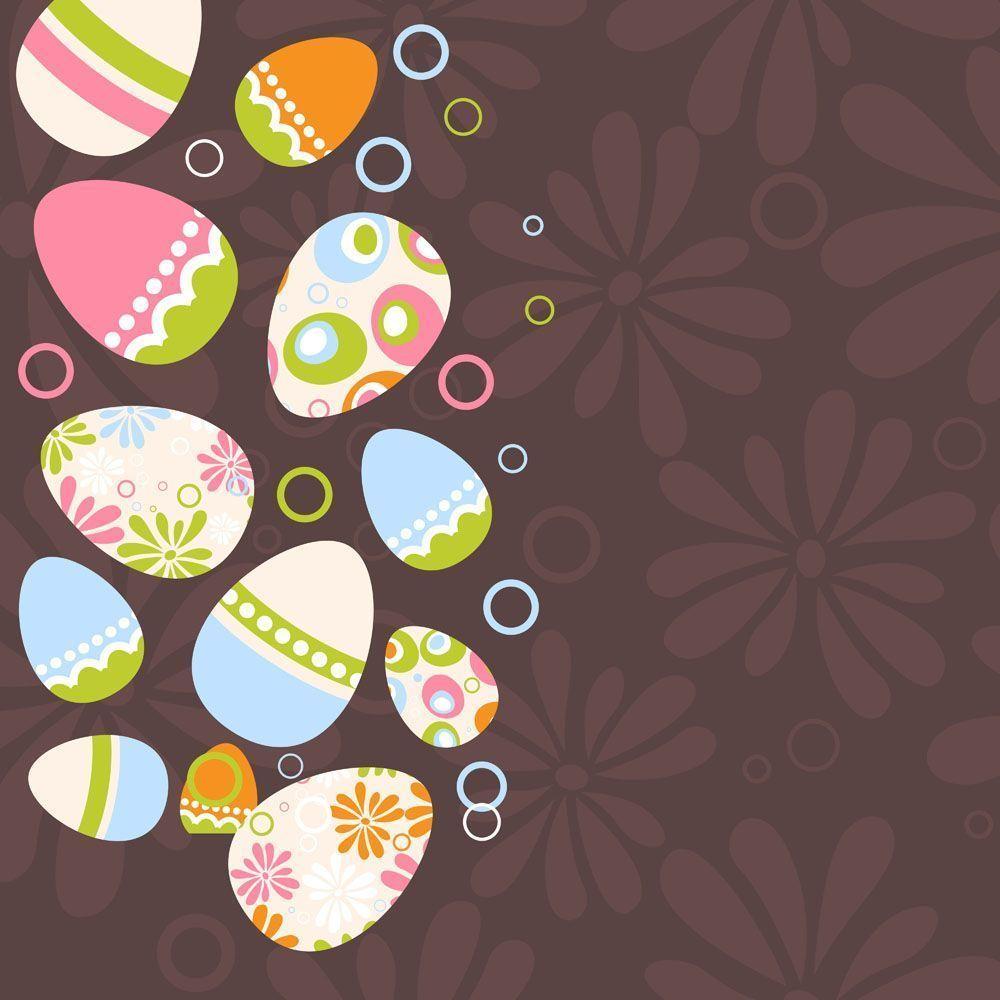 Easter egg illustration background 04 vector Free Vector / 4Vector