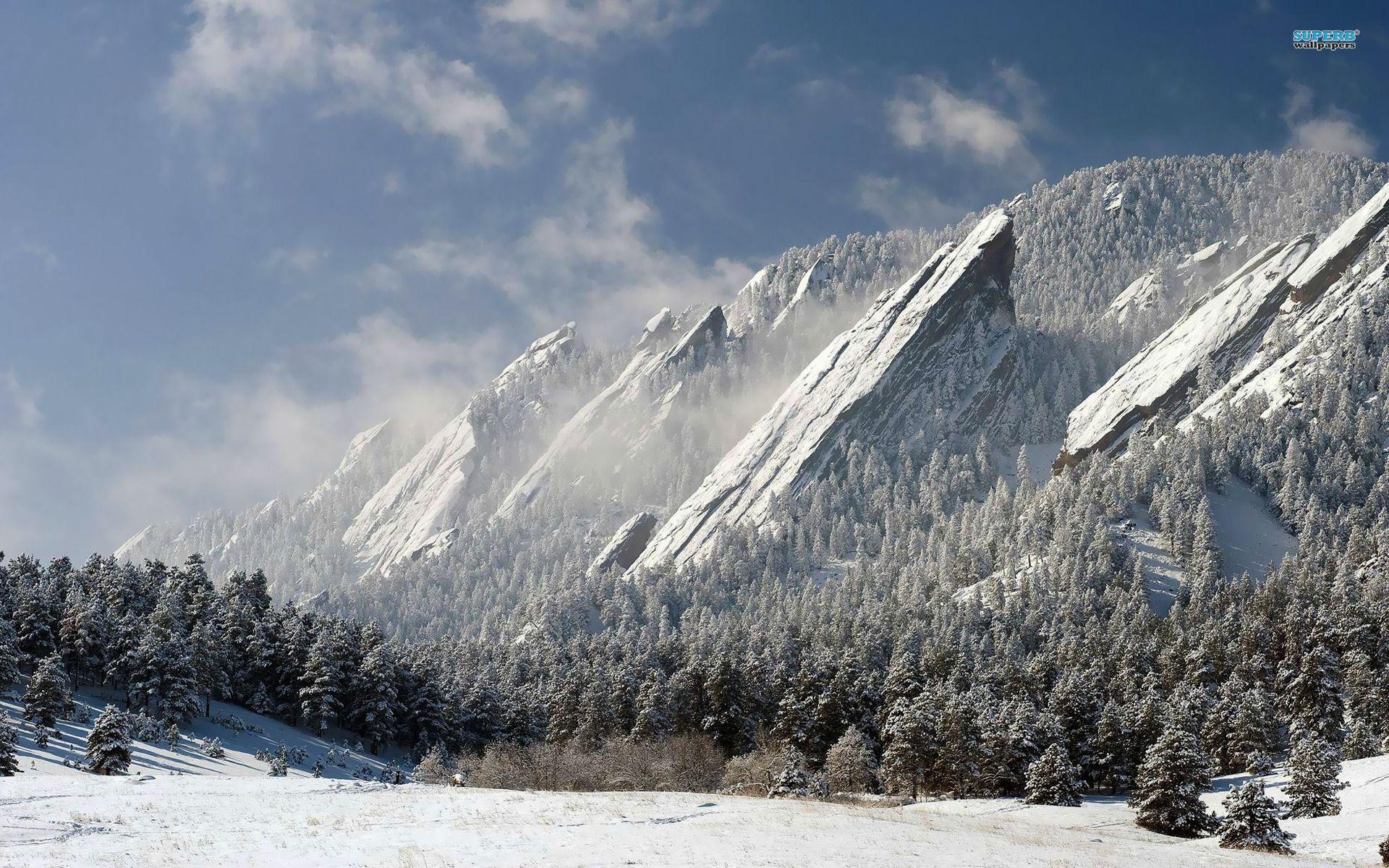 HD Snowy Mountains Wallpaper