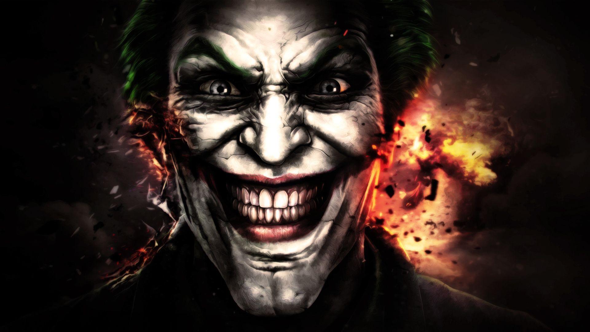 Wallpaper Movie Scary Face Joker