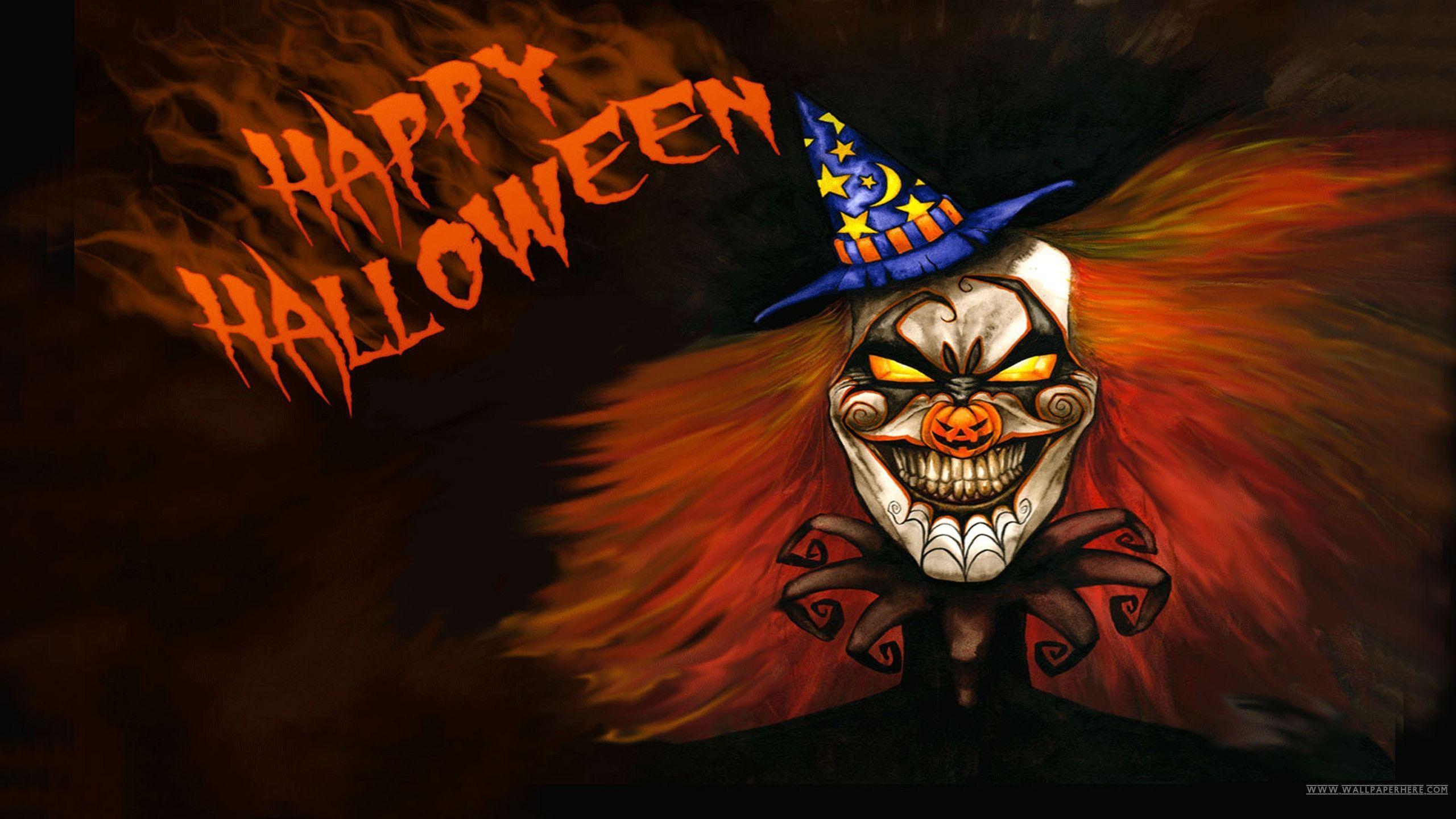 Scary Halloween. Monthly Calendar Wallpaper